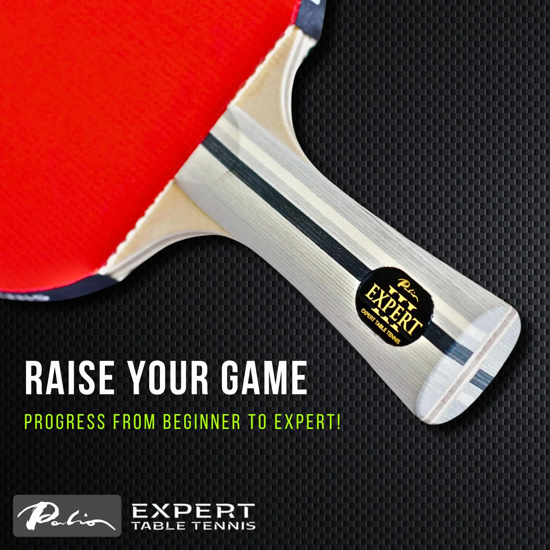 Palio Expert 3.0 Raquette de Tennis de Table ITTF Haute Performance pour Débutants avec Étui