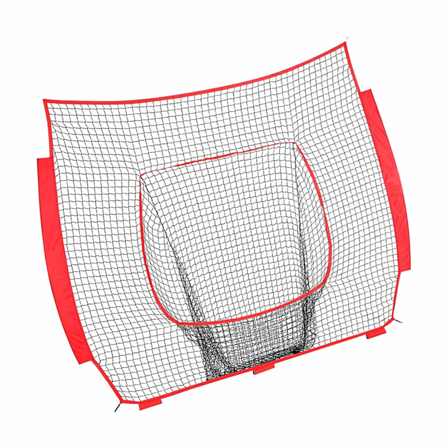 Filet d'entraînement de baseball en nylon 2,1 x 2,1 m - Filet de remplacement intérieur extérieur durable pour lancer frapper