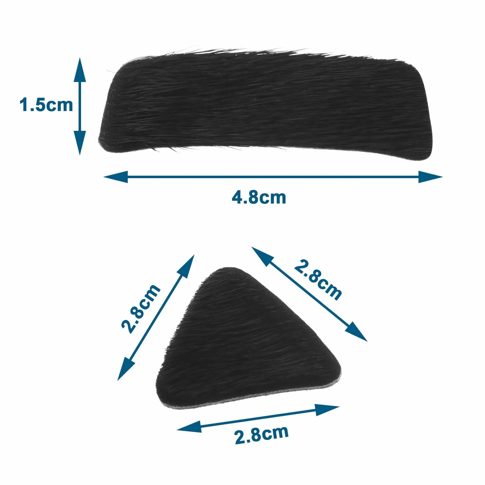 OTOTEC 5 Ensemble Fourrure Flèche Repose Pad Auto-Adhésif Flèches Repos Autocollant Accessoires Tir Chasse Sport 1.5x4.8cm Noir