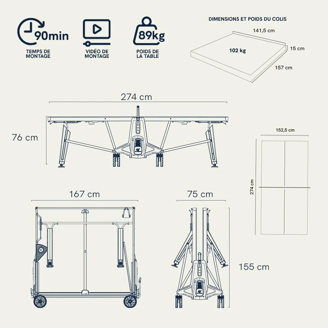 Cornilleau - Table 700X Outdoor