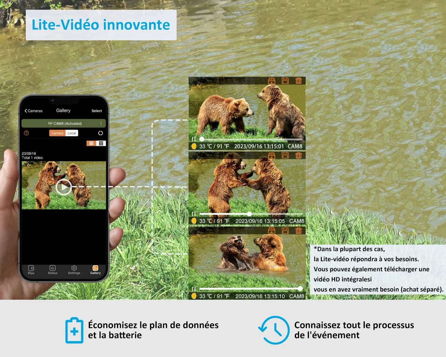 GardePro X20 Caméra de Chasse 4G LTE avec Carte SIM et App | Vidéo H.265 48MP, Vision Nocturne Infrarouge No-Glow de 25m, Détecteur de Mouvement 0,2s et IP66 Étanche