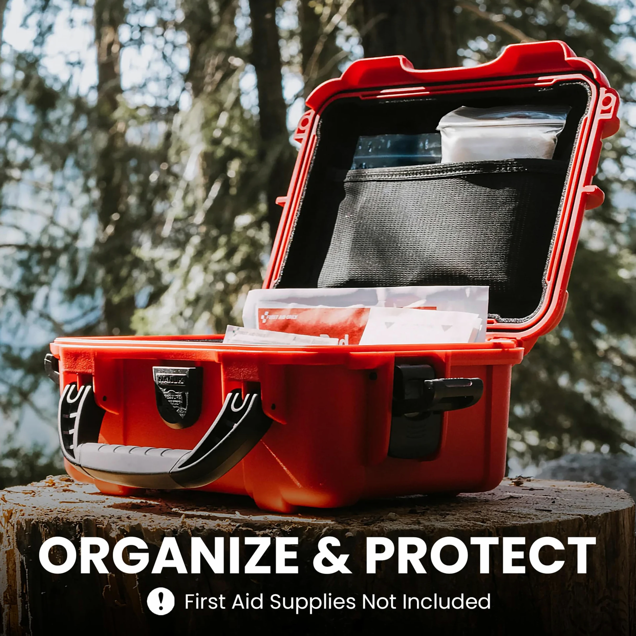 NANUK 904 Valise de Secours Vide avec Organiseur de Couvercle & Séparateurs | 25,9 x 20,1 x 11,4 cm, Protège vos Fournitures Médicales contre l'Eau, la Poussière et les Chocs, Compacte & Personnalisable