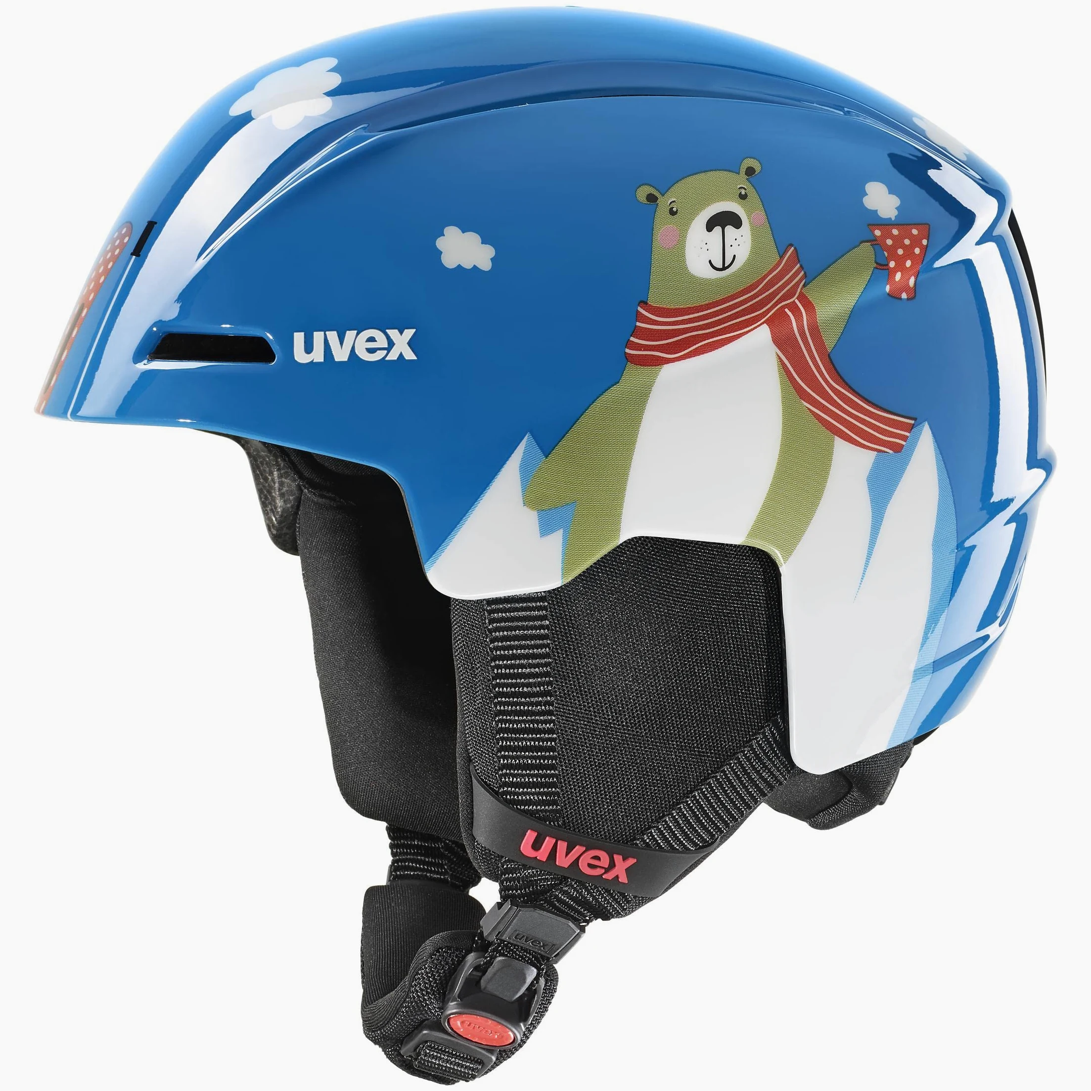 uvex viti Casque de Ski Enfant Unisexe, Blue Bear, 46-50 cm