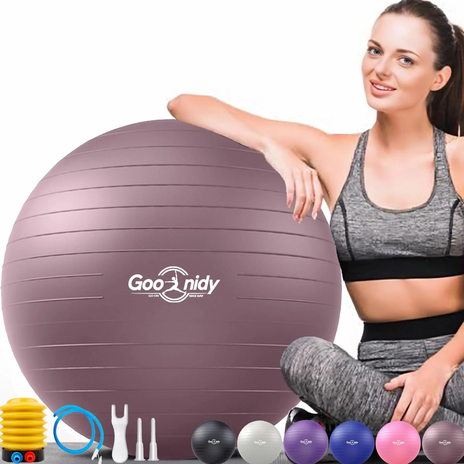 Gros Ballon Grossesse Gonflable, Swiss Ball Chaise Femme Enceinte Pour Pilates Gym Yoga Fitness