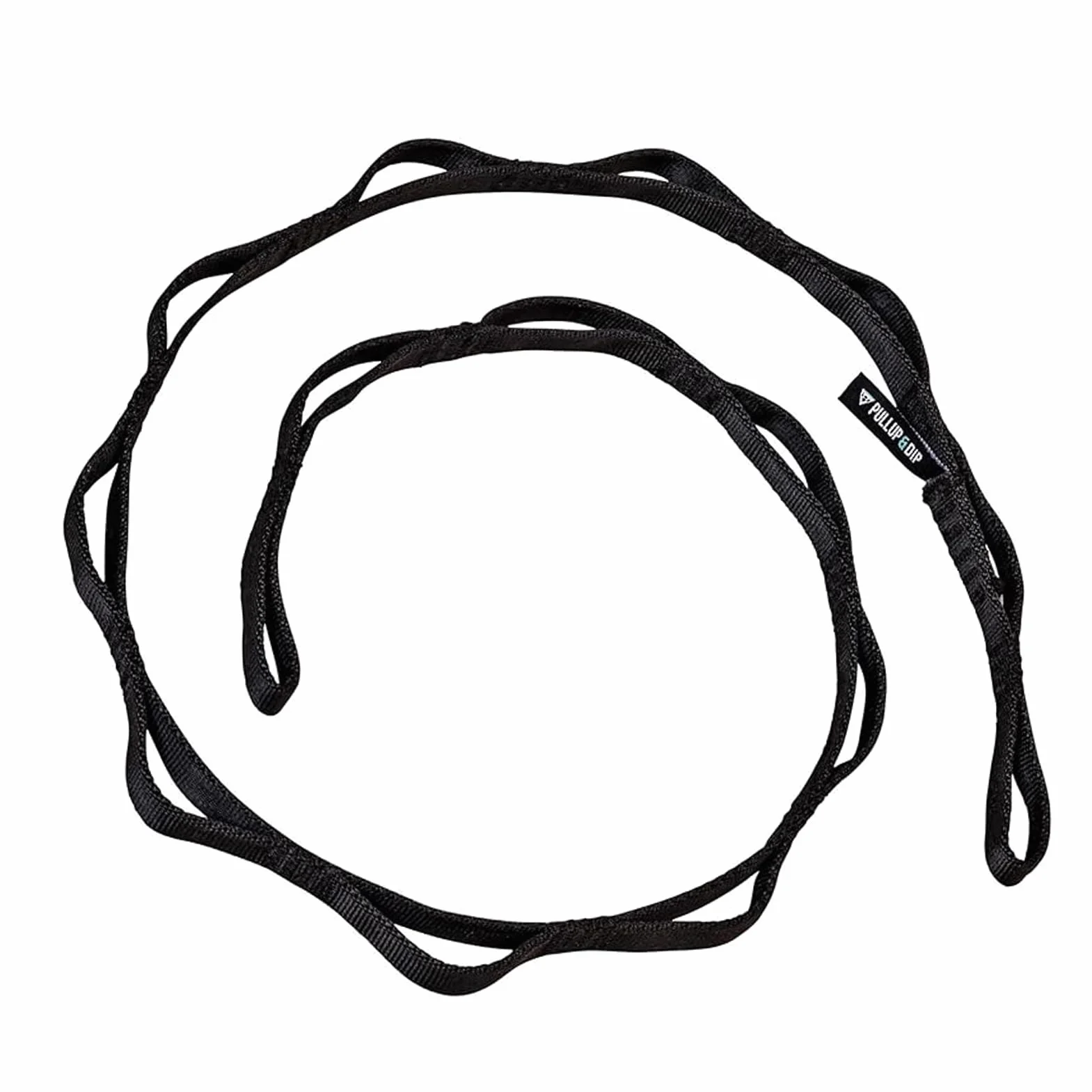Chaîne de sécurité Daisy Chain 120 cm pour escalade, yoga aérien et salle de sport - Noir