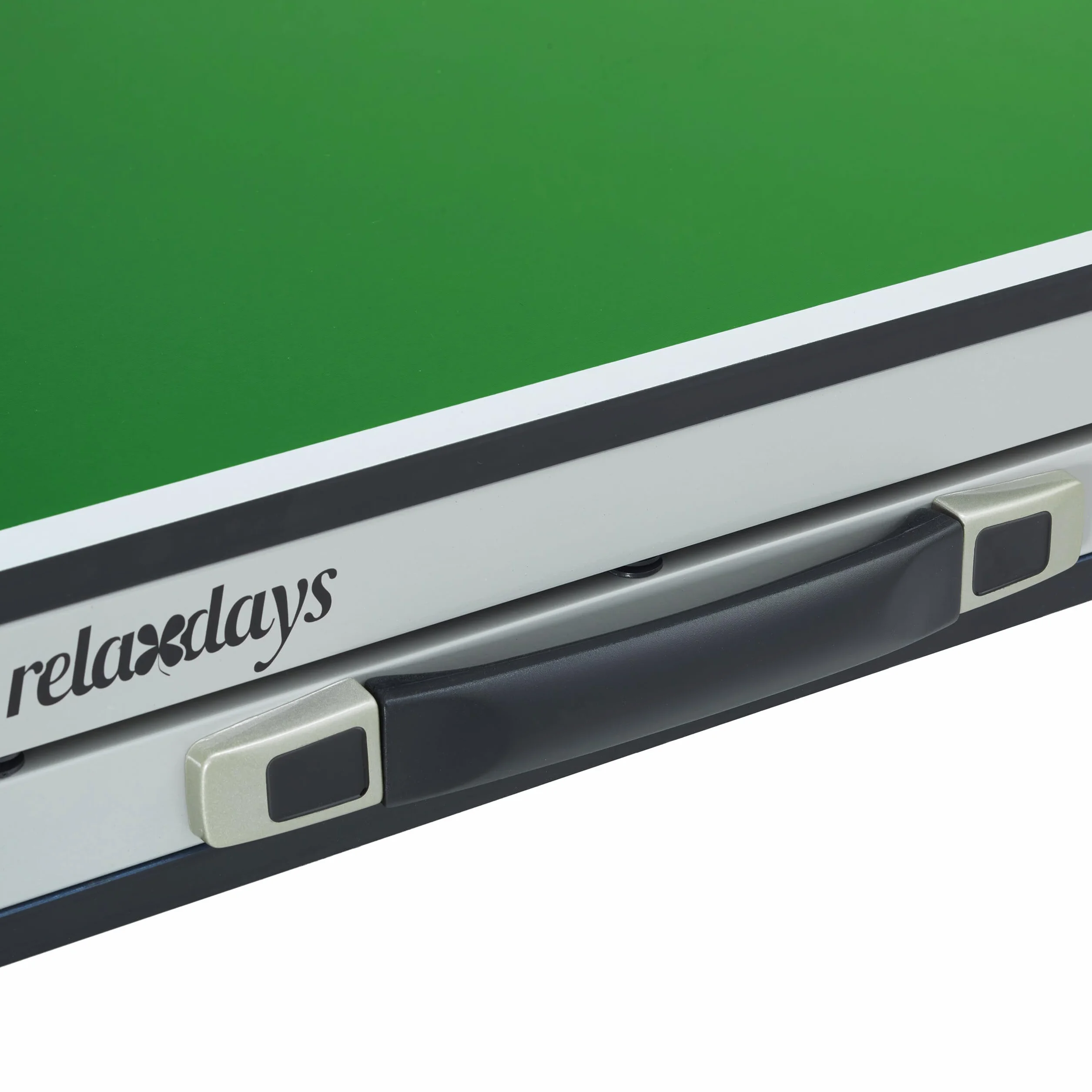 Relaxdays Table de ping-Pong Pliante avec Filet, 2 Raquettes, 3 balles, 71x150x67 cm, Vert