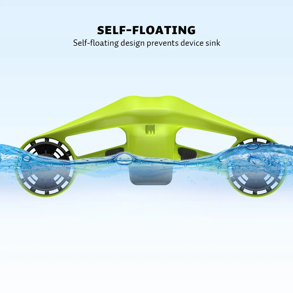 Asiwo Scooter sous-marin avec support pour caméra d'action, deux moteurs étanche