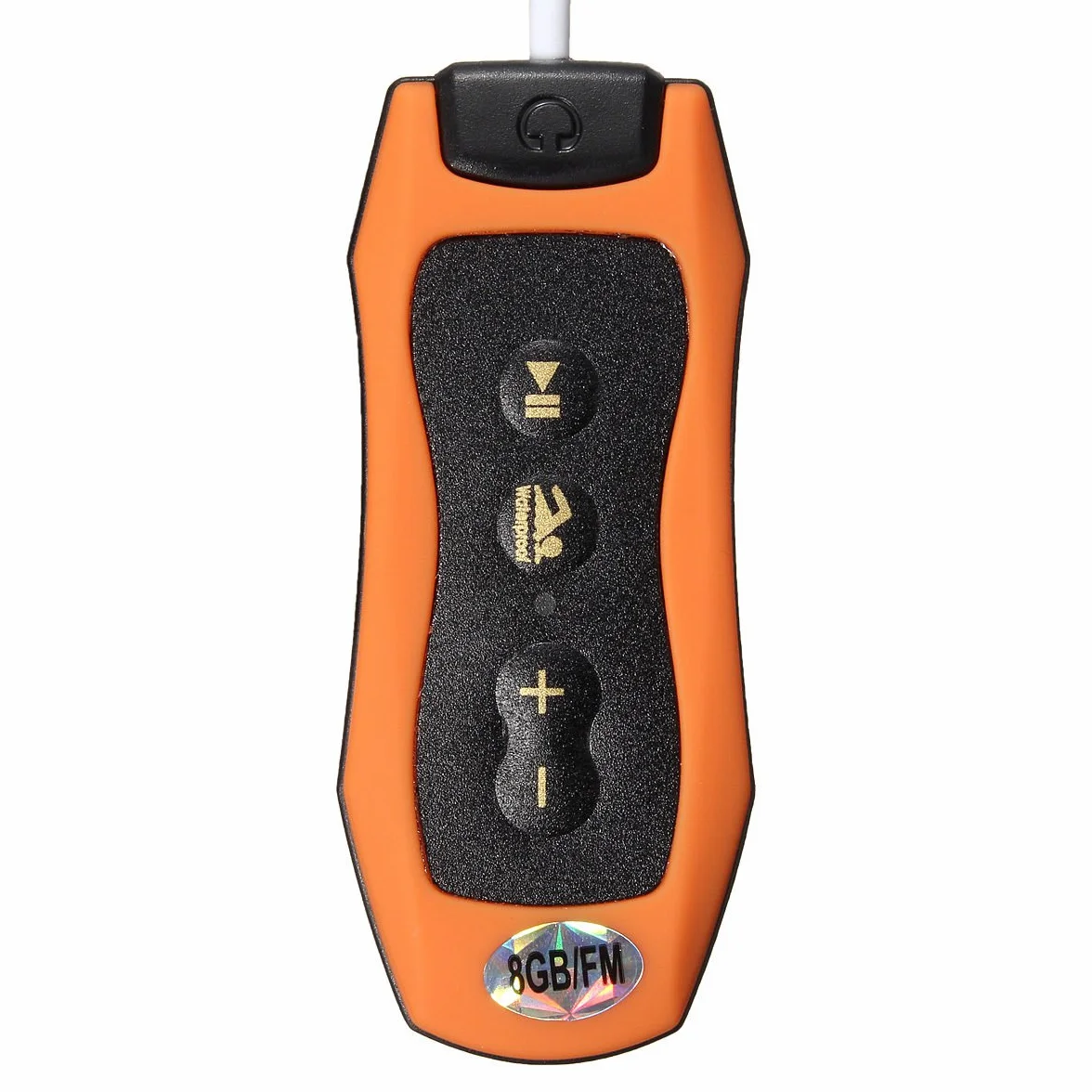 Lecteur MP3 Etanche Natation Plongee 8GB Radio Casque Orange