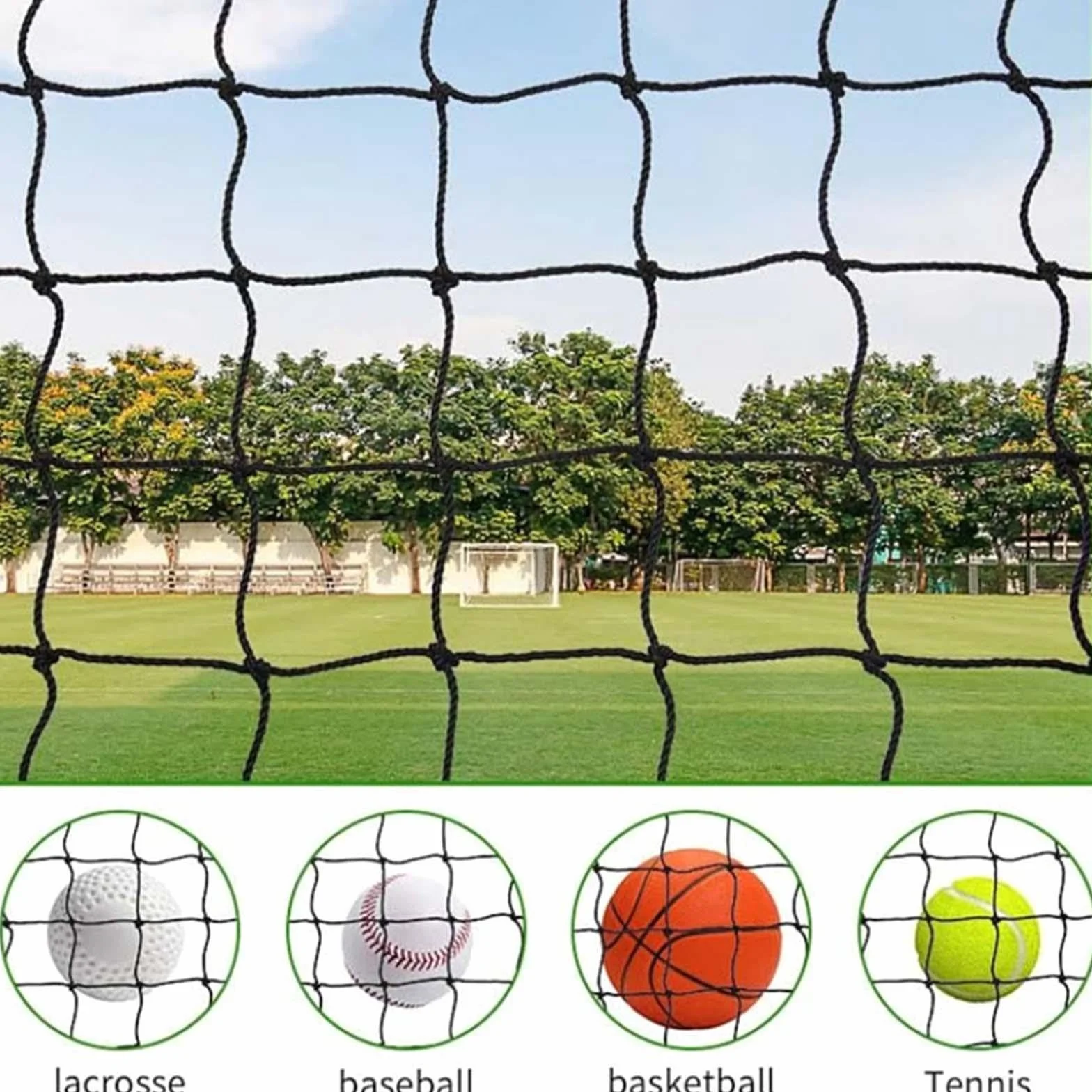 Filet de Protection pour Baseball, Softball, Sport, Hockey torsadé noué, pour Jardin pelouse extérieur