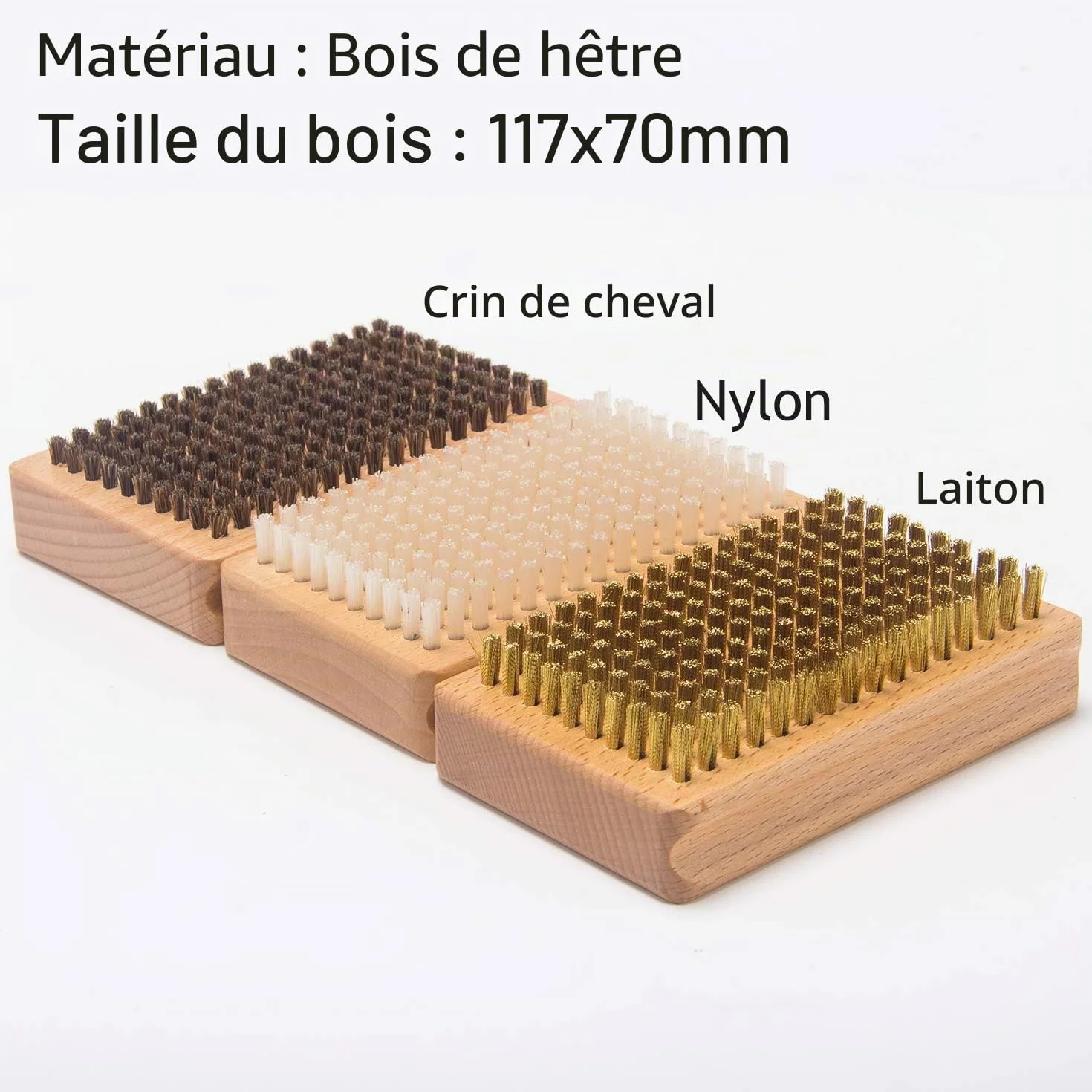 XCMAN Kit de brosses de réglage pour Ski et Snowboard - Nylon, Laiton, Crin de Cheval - Grattoir en métal - Lime Plate en Ptex, Boîte Bleue