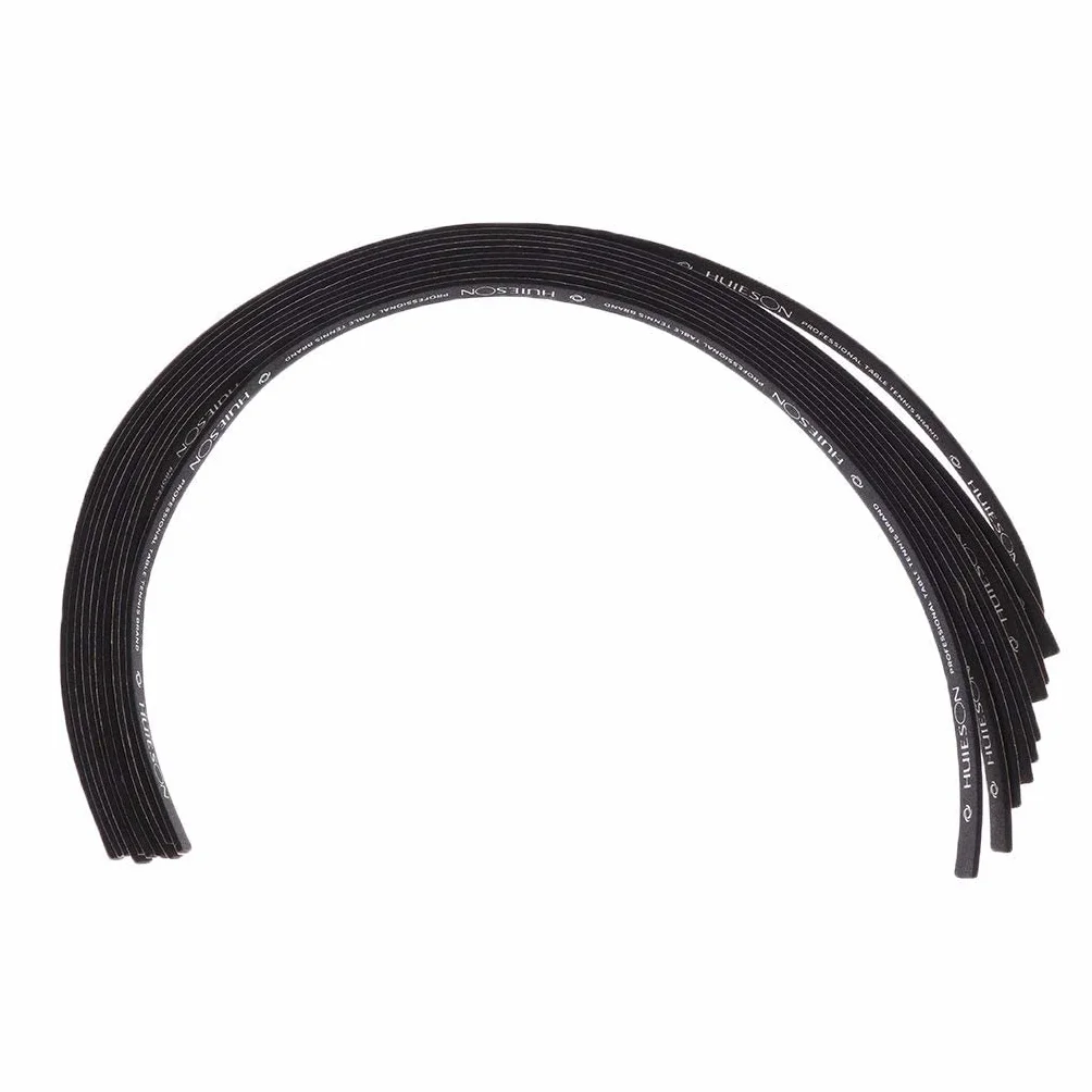 zalati Bande latérale en Caoutchouc pour Raquettes de Tennis de Table 45 x 1 x 0,1 cm 10 pièces