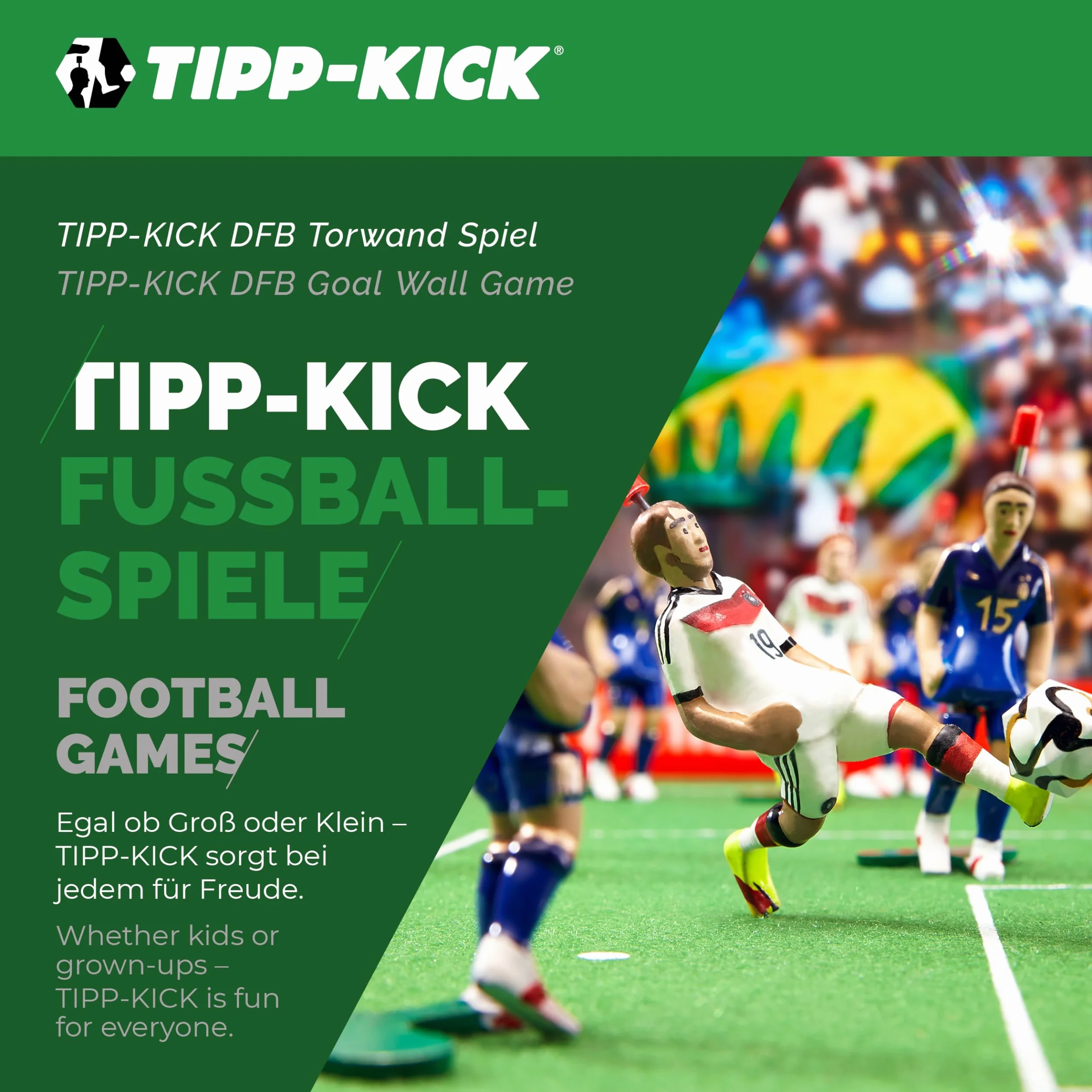 TIPP-KICK DFB Jeu Mural de But avec Footballeur National Allemand + Ballon