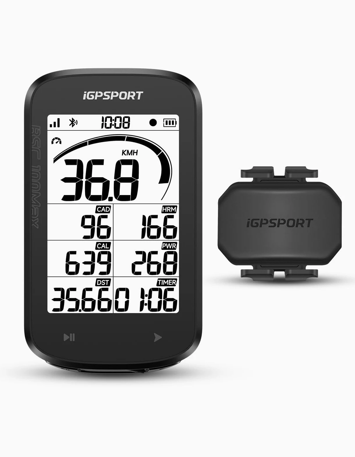 iGPSPORT BSC100MAX Compteur Velo sans Fil et CAD70 Capteur de Cadence