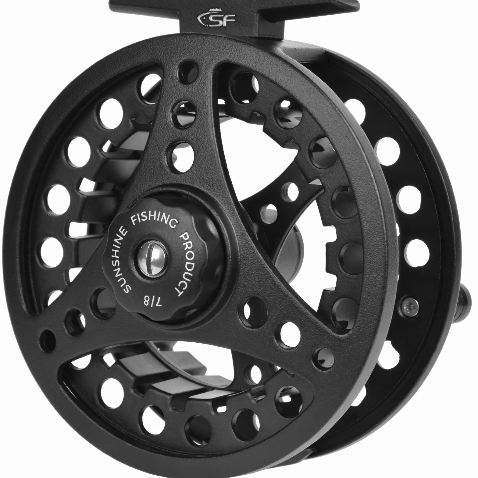 SF SF-001 Moulinet de pêche à la Mouche Corps en Alliage d'aluminium 3/4 WT 5/6 WT 7/8 WT pré-chargé avec Ligne Combo pour Truite Bar Carpe Brochet Panfish