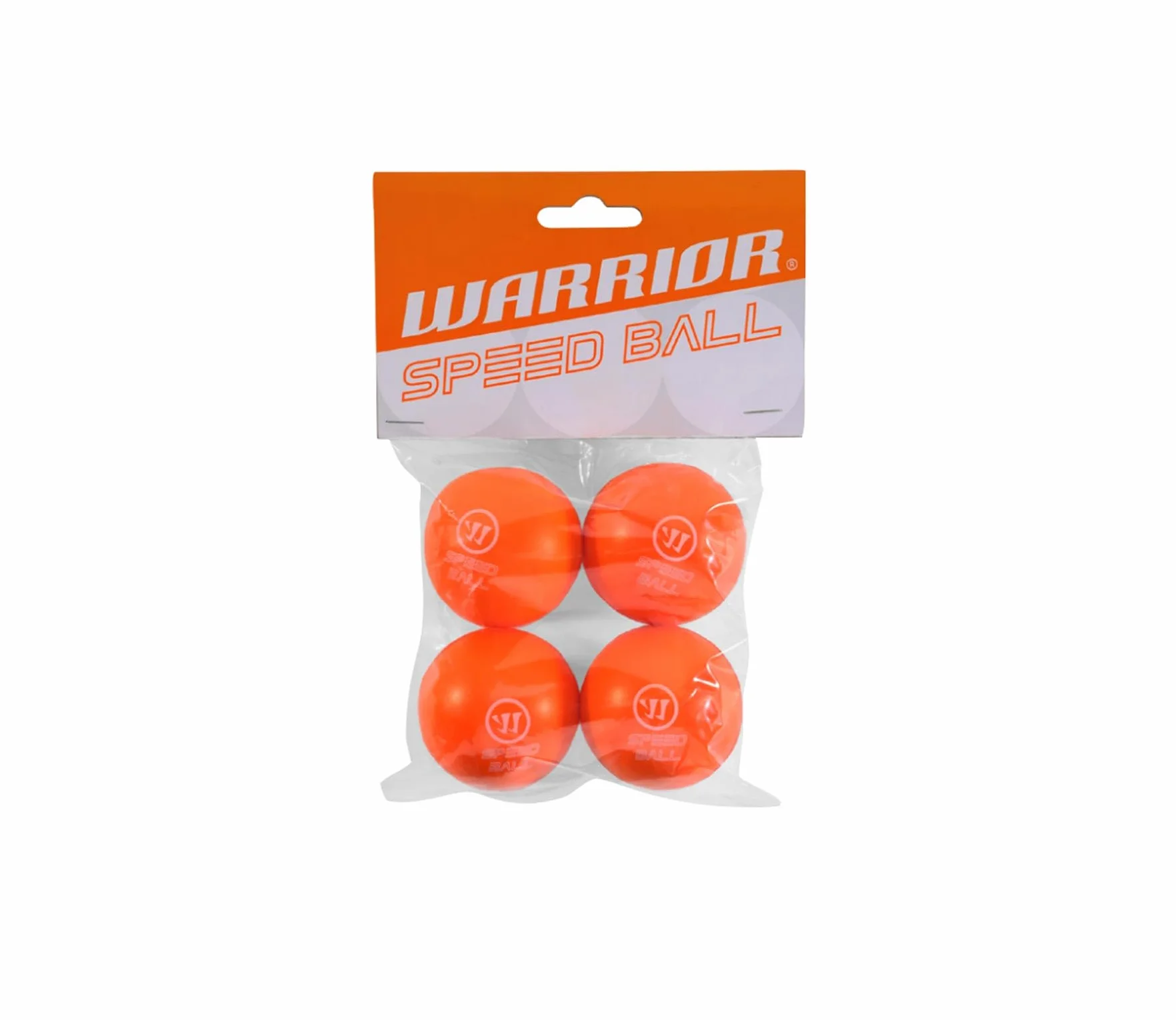 Warrior Lot de 4 mini balles de hockey Orange