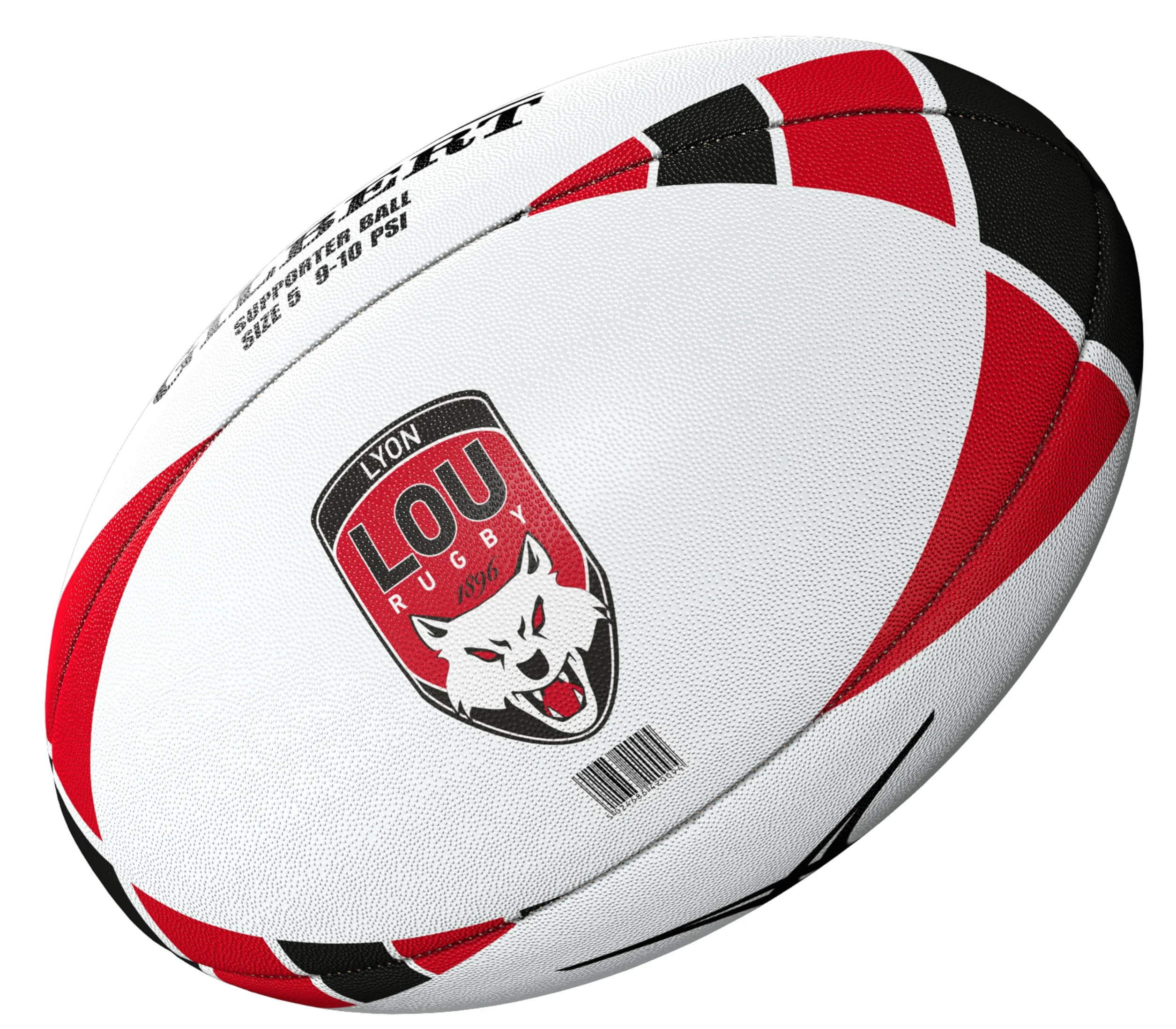 Gilbert Ballon de Rugby Lou - Collection Officielle Lyon Rugby