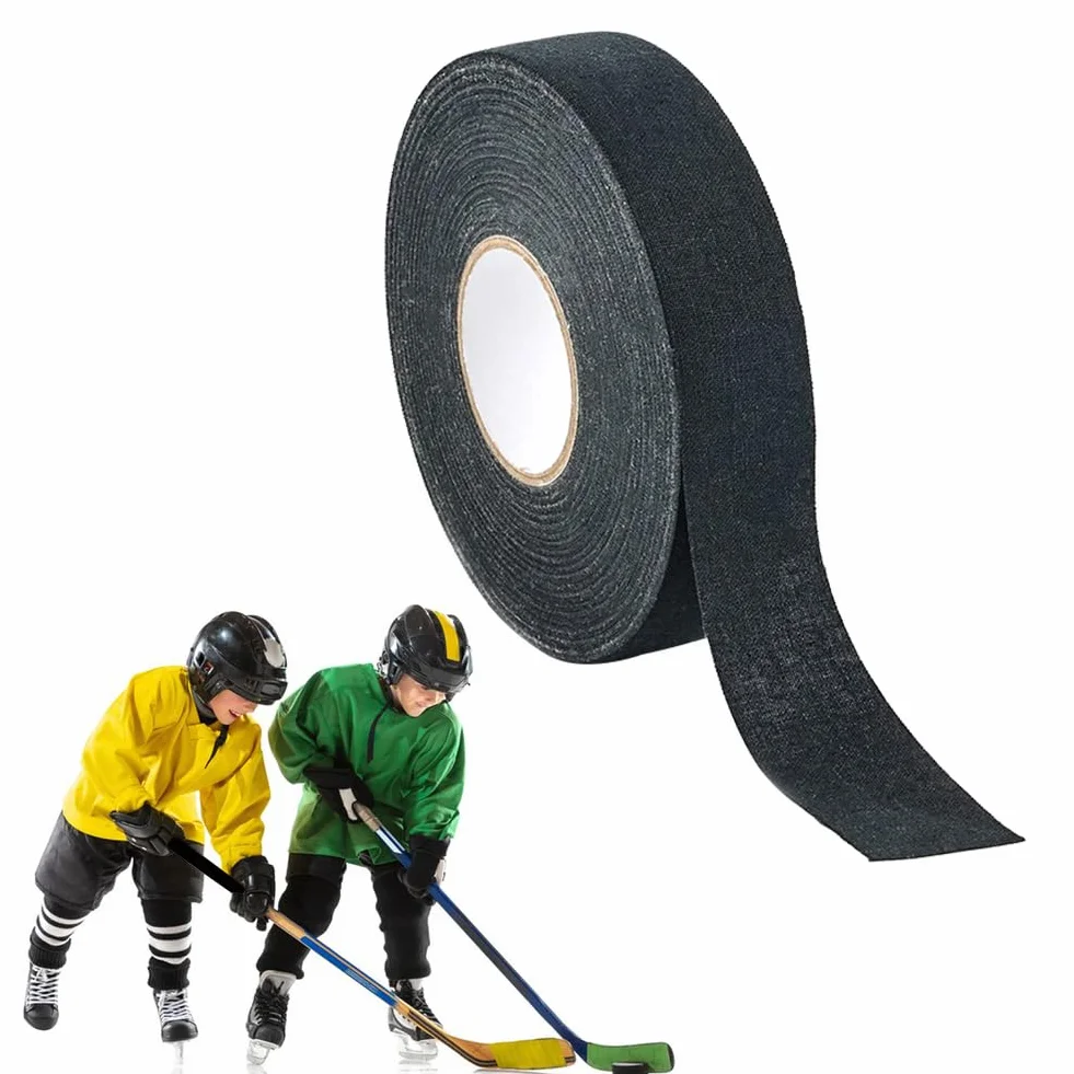 Ruban de Hockey Adhésif 25m × 25mm Noir pour Raquette