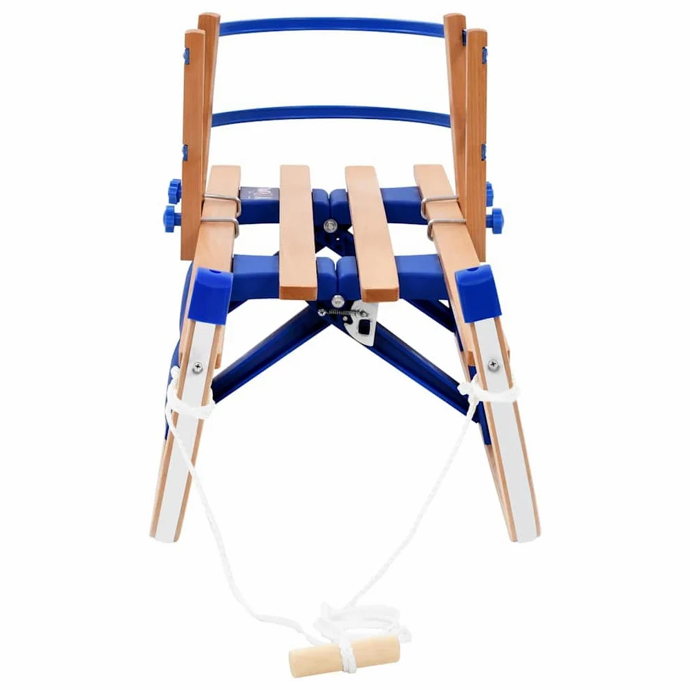 Générique Traîneau Pliable en Bois avec Dossier 119 cm,Équipements Sportifs,Loisirs de Plein air,Activités & Sports d'hiver,Traîneaux,Beige,6.9 KG,91458