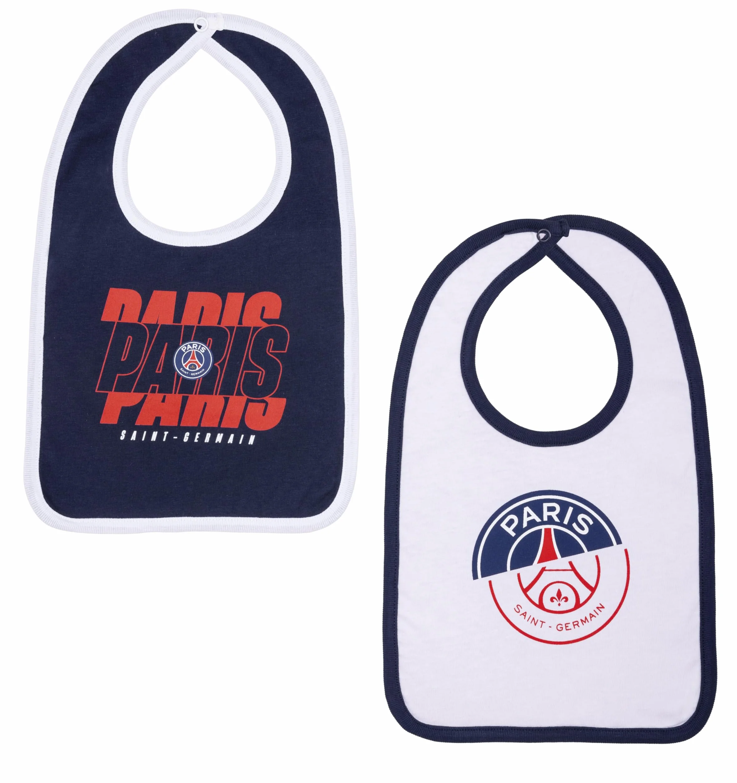 Bavoirs bébé garçon PARIS SAINT GERMAIN Collection officielle PSG 2 sztuki