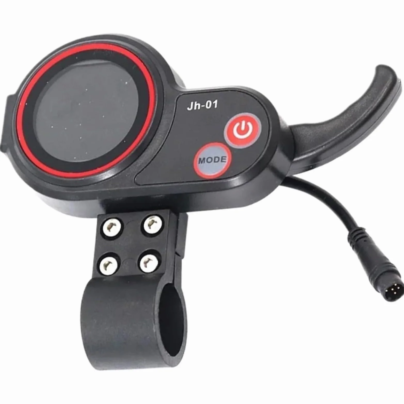 Trottinette électrique avec écran LCD - Interrupteur d'alimentation - 36 V - 48 V - Compteur de vitesse universel 2 en 1 pour vélo électrique JH-01 (36 V)