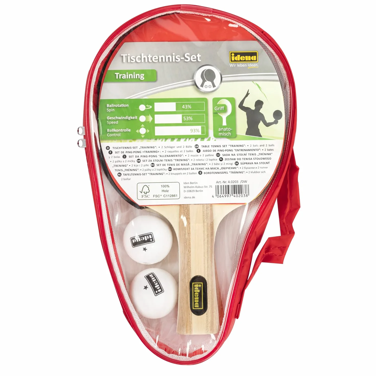 Idena Table Tennis Set