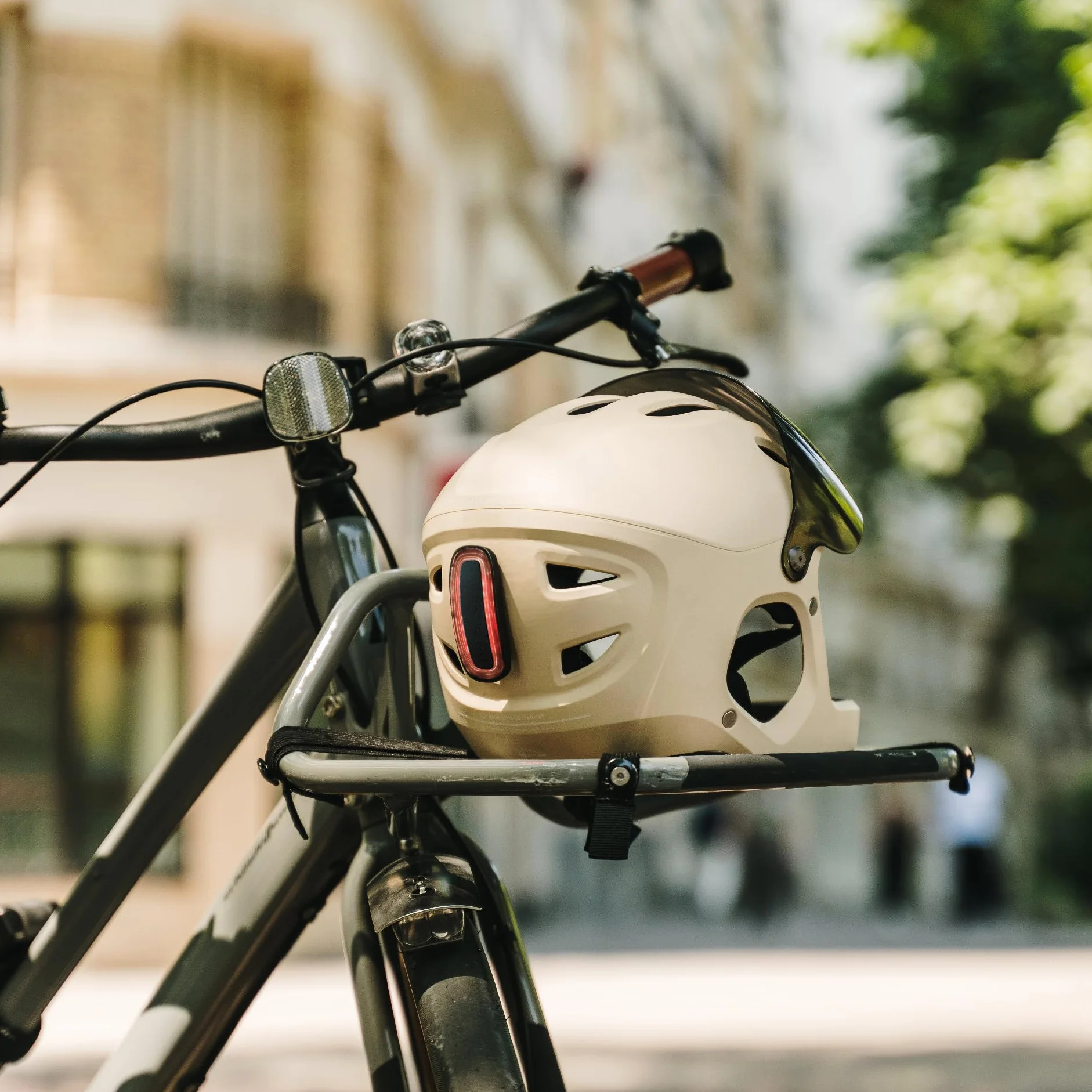 Casque Vélo Intégral Virgo Integral Certifié NTA 8776 45 km/h avec Visière LED Arrière pour Speedbike VAE