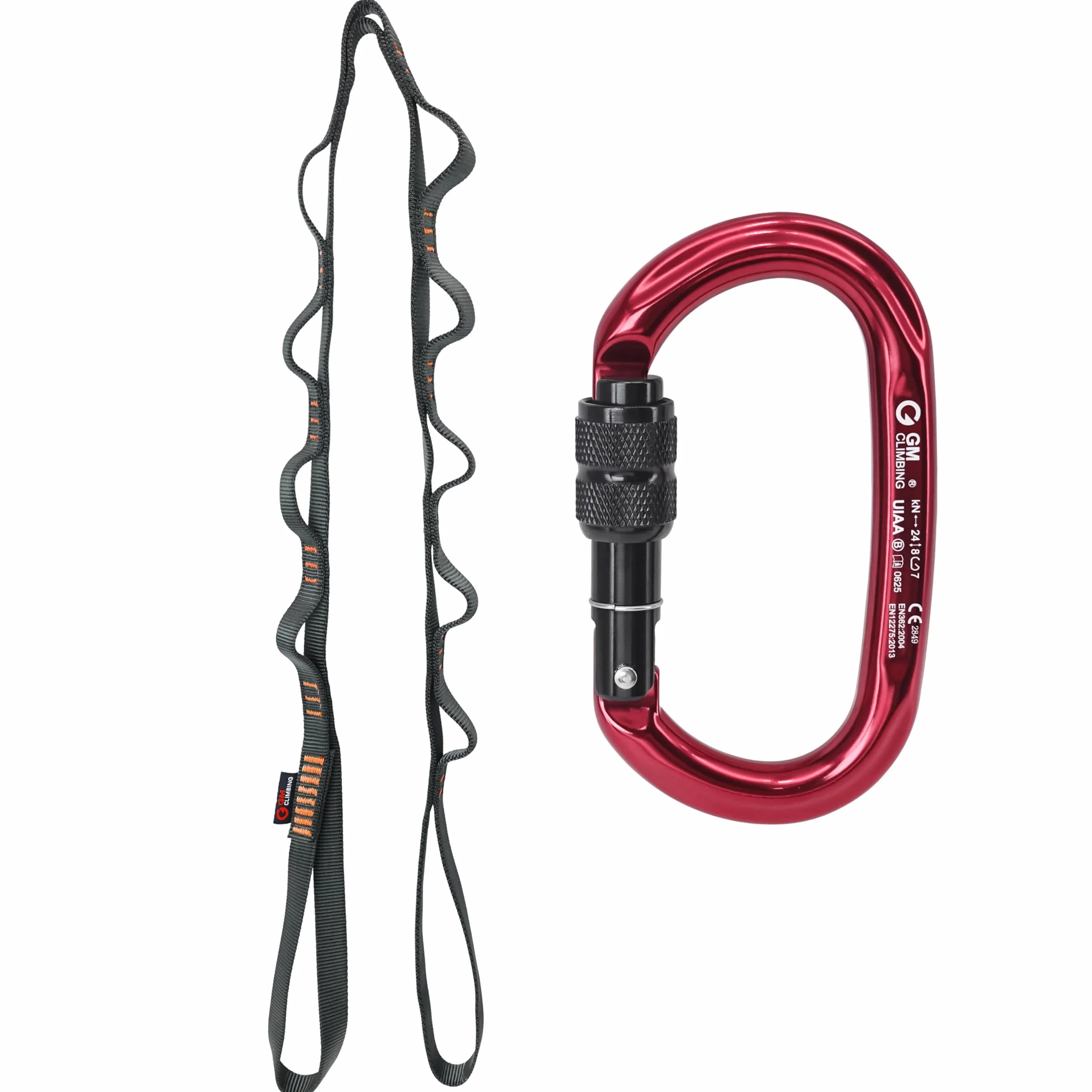GM CLIMBING Chaîne en nylon 16 mm 22 kN 120 cm CE UIAA