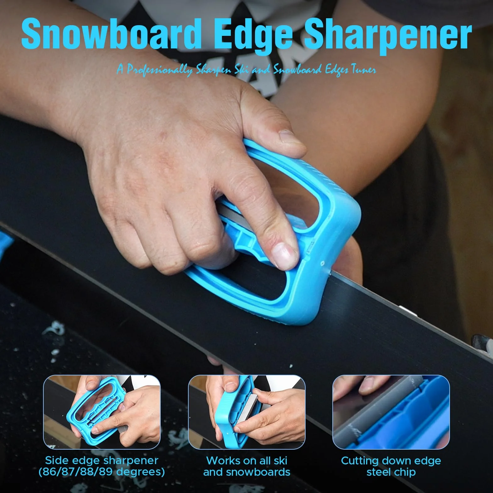 XCMAN Kit de ski et snowboard avec fer à repasser en cire, cire, tuner de bords, PTEX