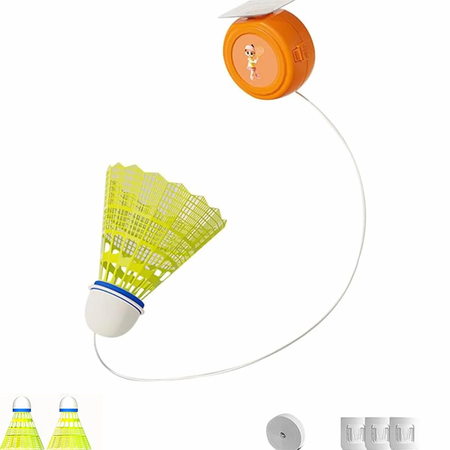 Entraîneur de badminton portable avec rebond, équipement d'entraînement unique