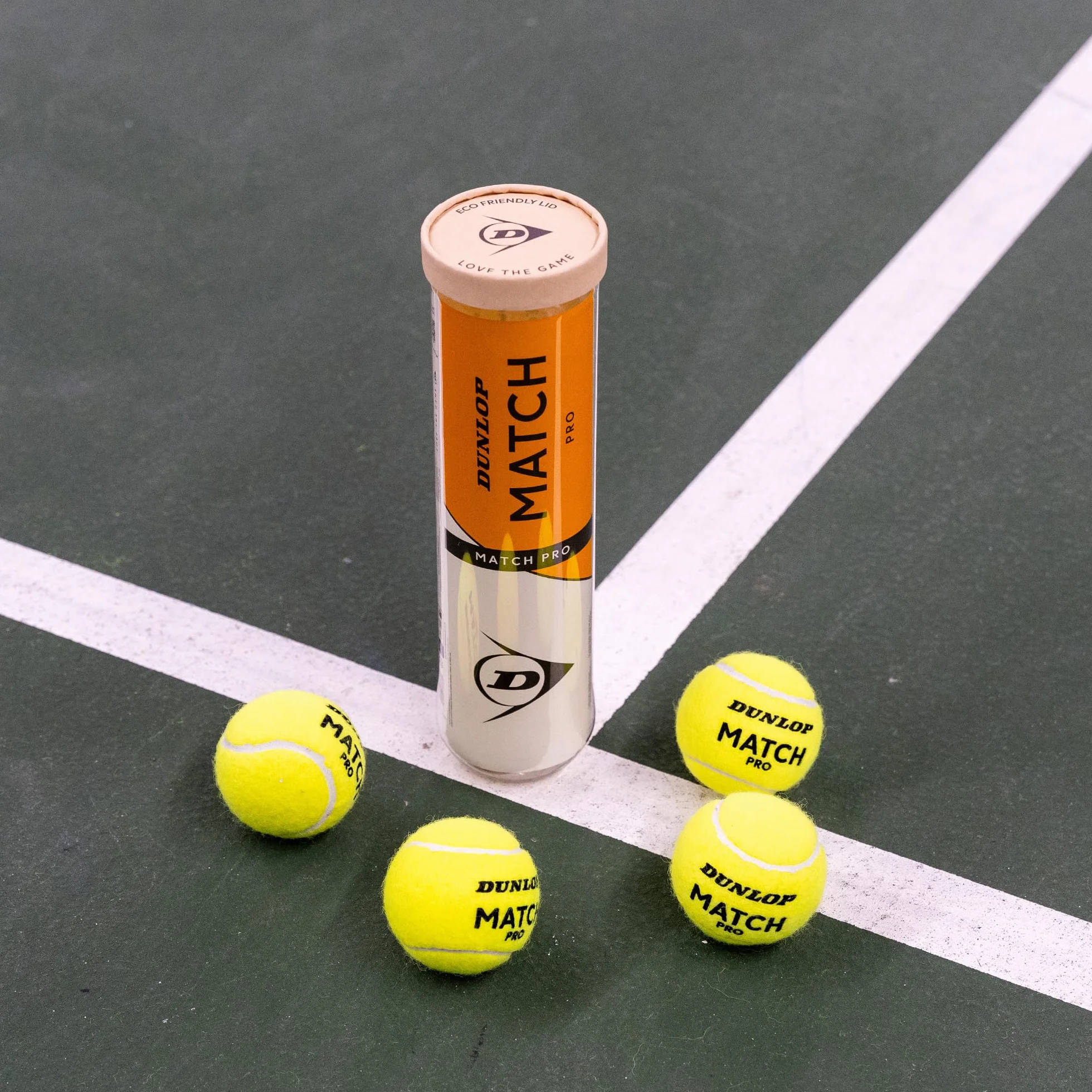 Dunlop Match Pro Tennis Ball for Sand, Hard Court & Lawn