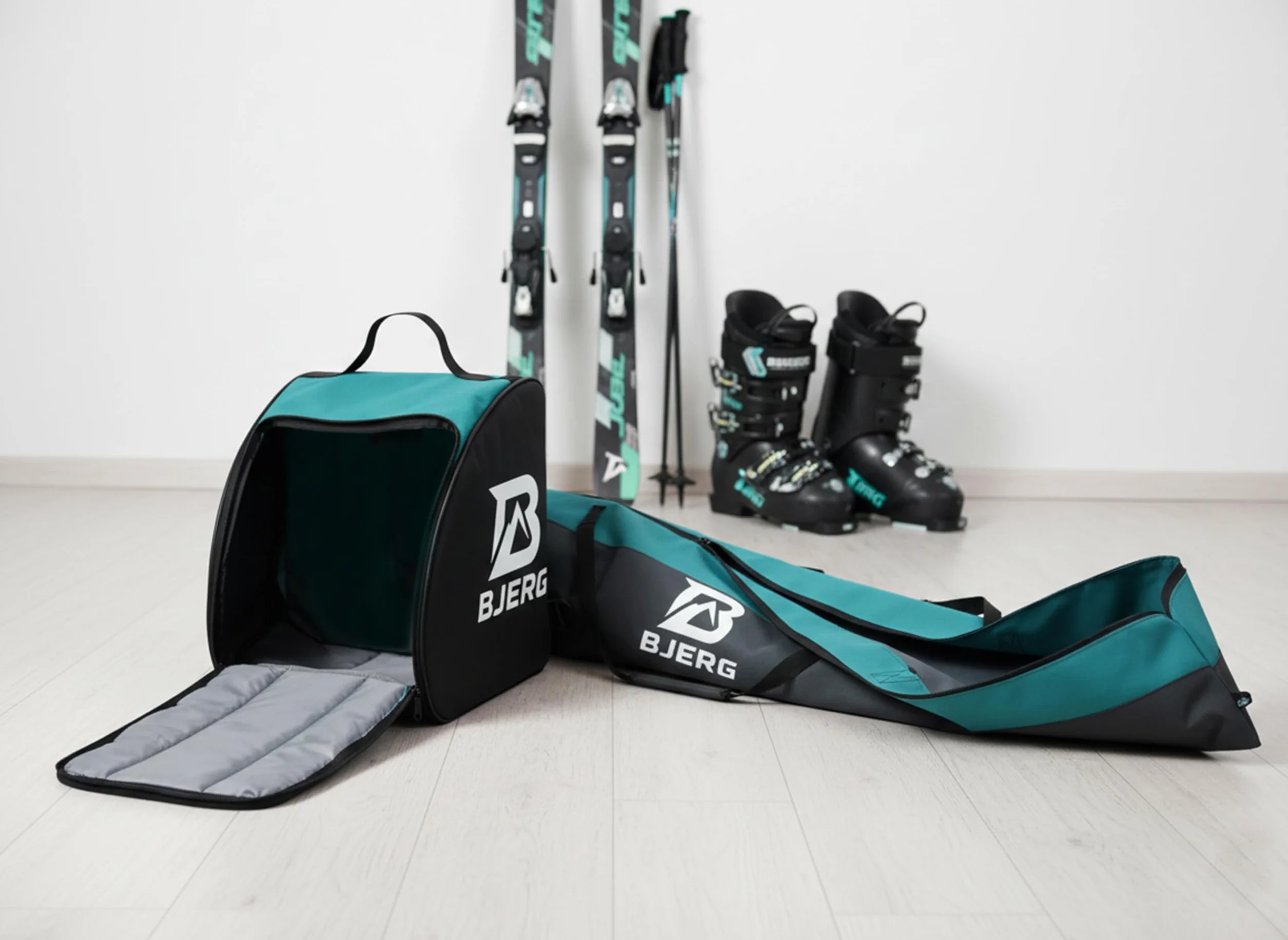 BJERG Sac de ski et sac à chaussures imperméable – Ensemble transport ski – Fabriqué en UE