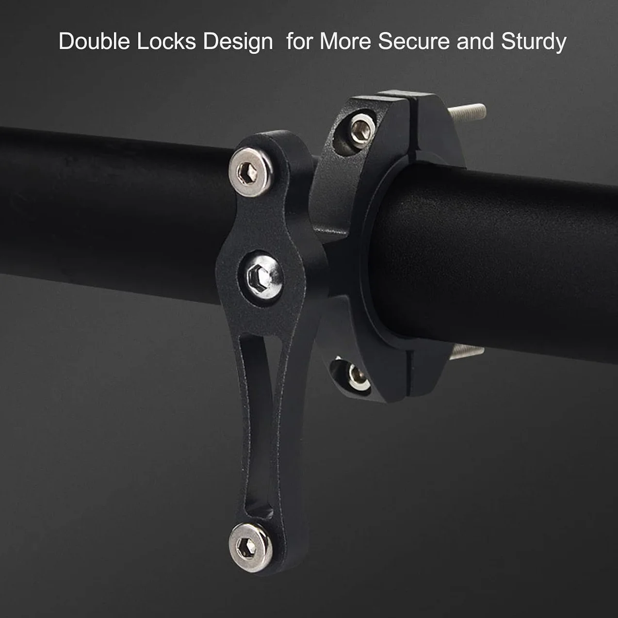 PLATTBK Adaptateur Porte Bidon Velo, Support Porte Gourde VTT Alliage Aluminium, Porte Bouteille Pince Guidon