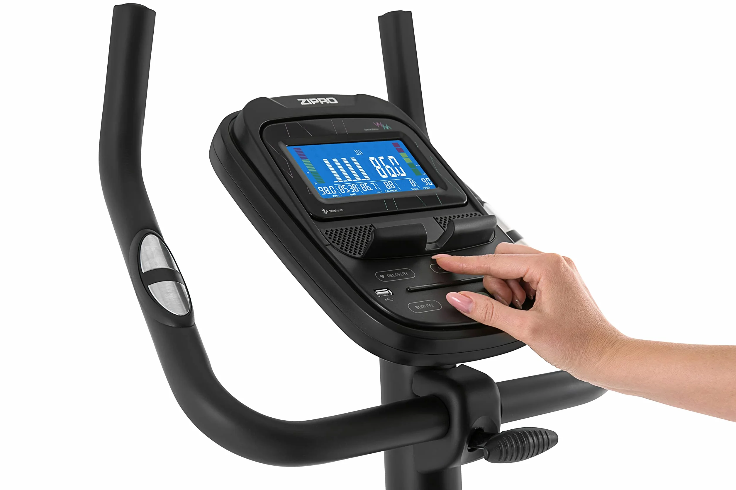 Zipro Vélo d'appartement magnétique Flame Ergomètre Fitness 150 kg