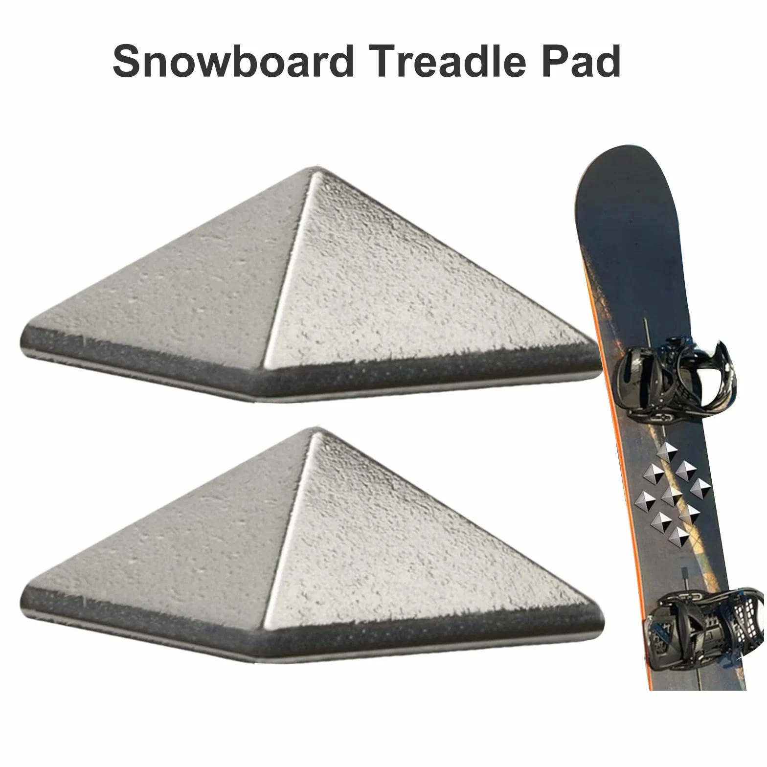 Stomp Pad Snowboard 3D Antidérapant Autocollant 6 Pièces