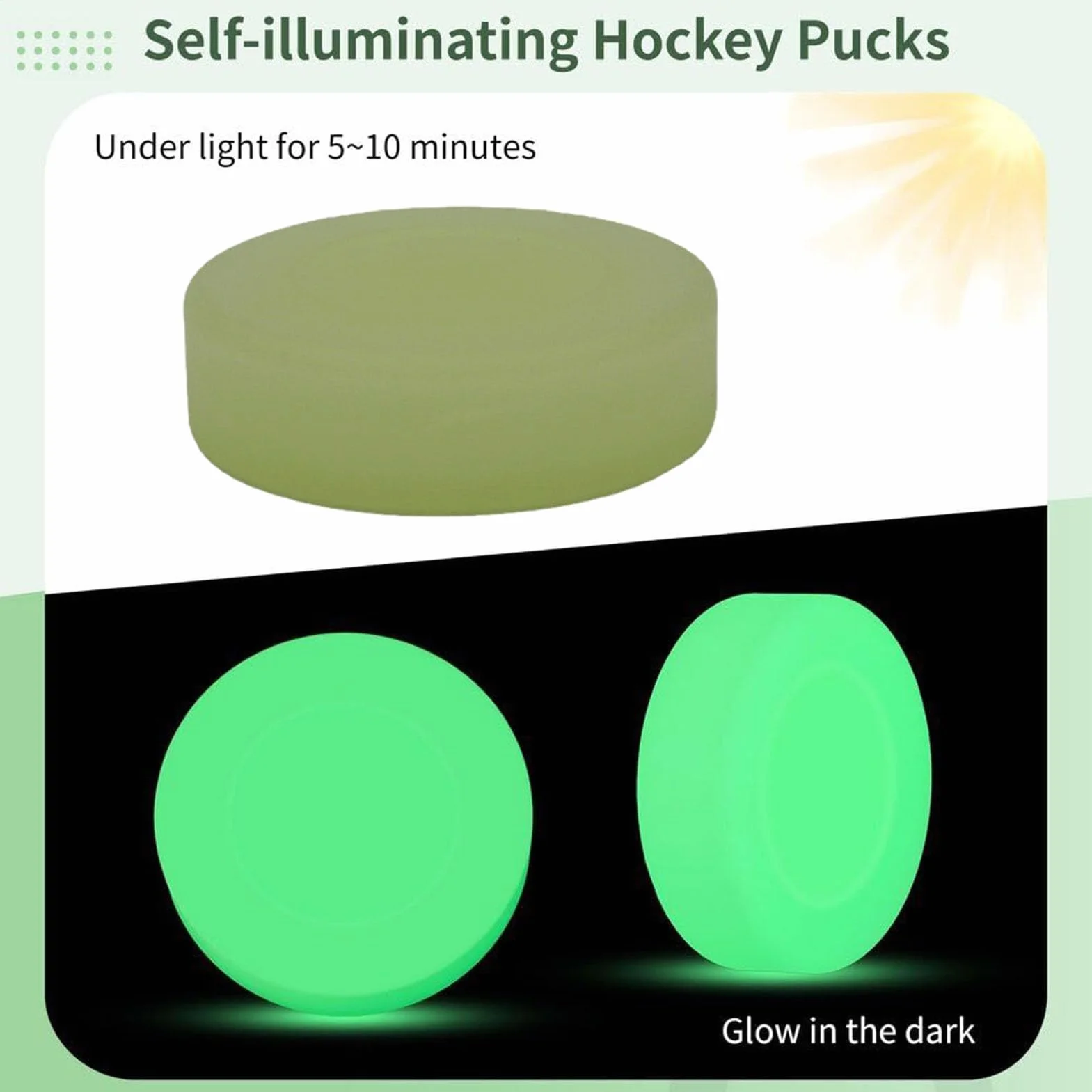 Hockey Puck PVC 9x9x3cm Practice Ice Ball Street Hockey Balls Durable Smooth Indoor Outdoor Training