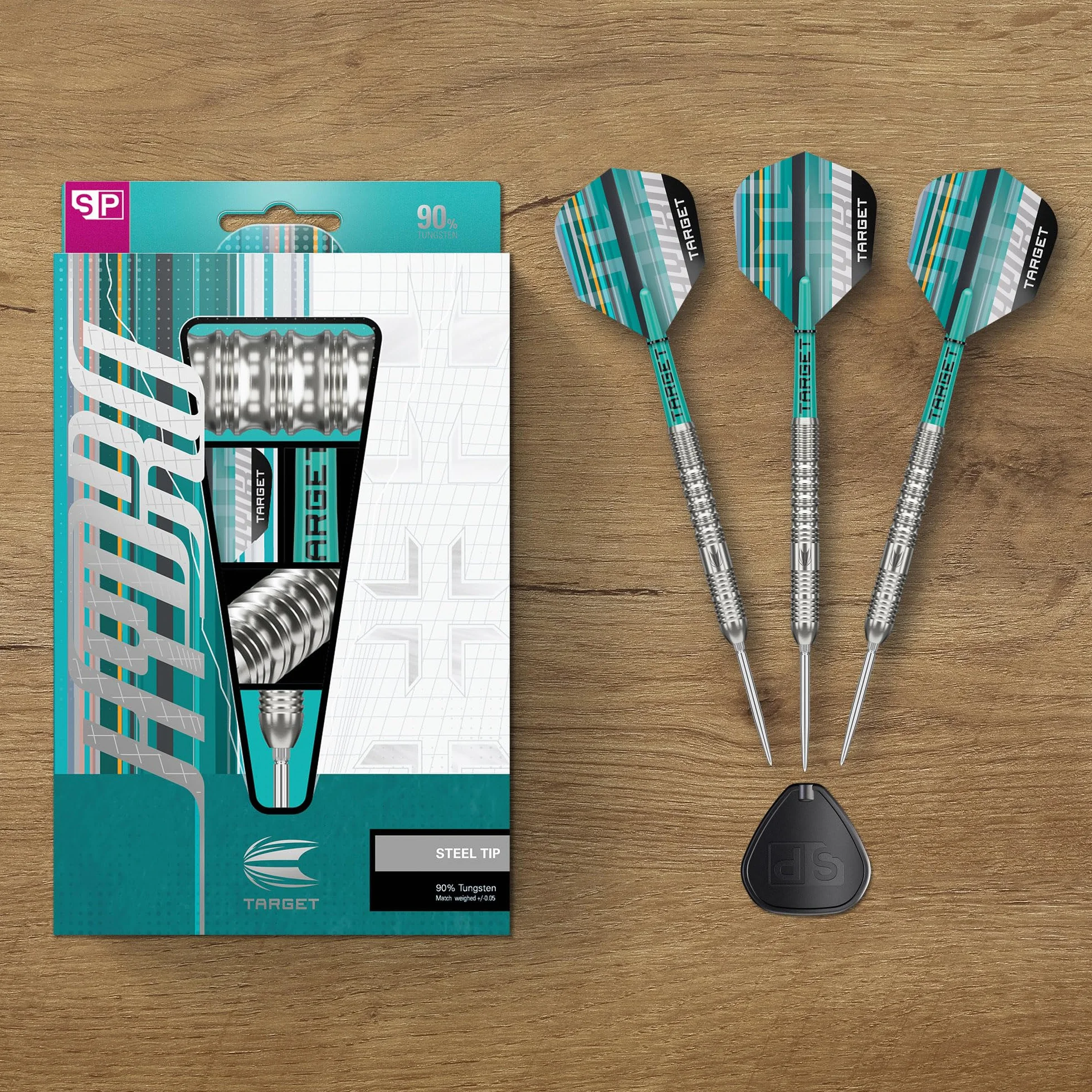 Target Darts Hydro Jeu de Fléchettes à Pointe en Acier 21G-26G 90% Tungstène Swiss Point Argentées