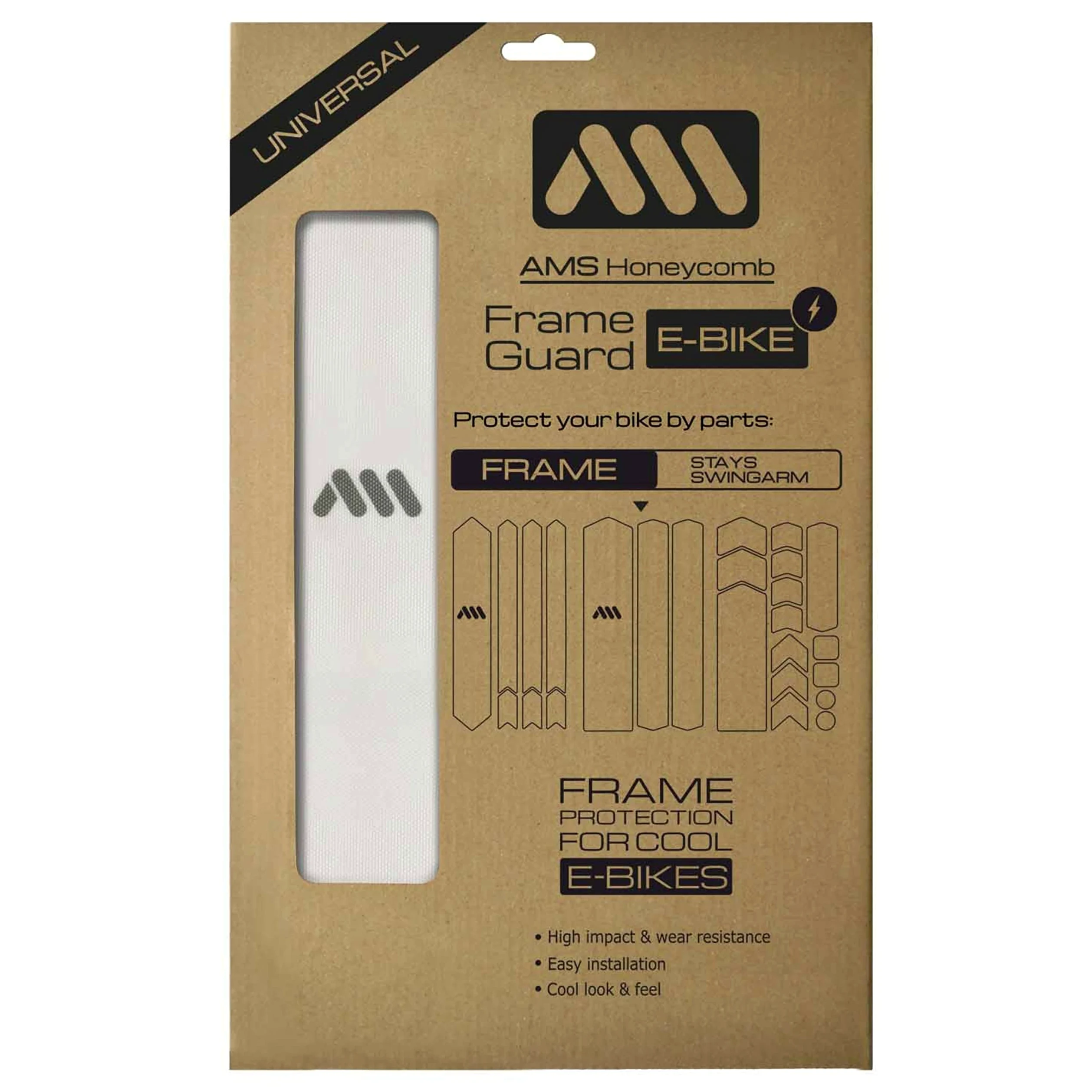 All Mountain Style Protection Cadre VTT électrique | Film adhésif Transparent pour protéger Votre vélo des Rayures et des Chocs