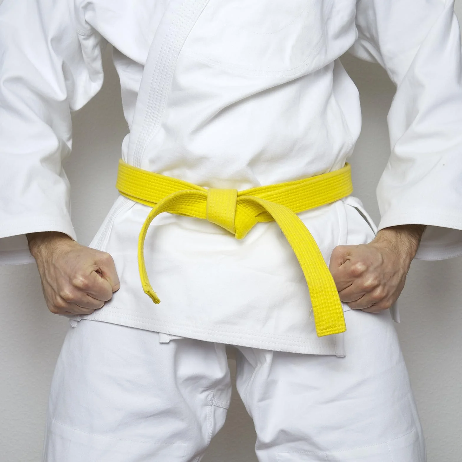 PATIKIL Ceinture de Classement Colorée Taekwondo 1.6" x11.2Ft 3.4M, Ceinture de Coton pour Arts Martiaux, Judo, Karaté, Jaune