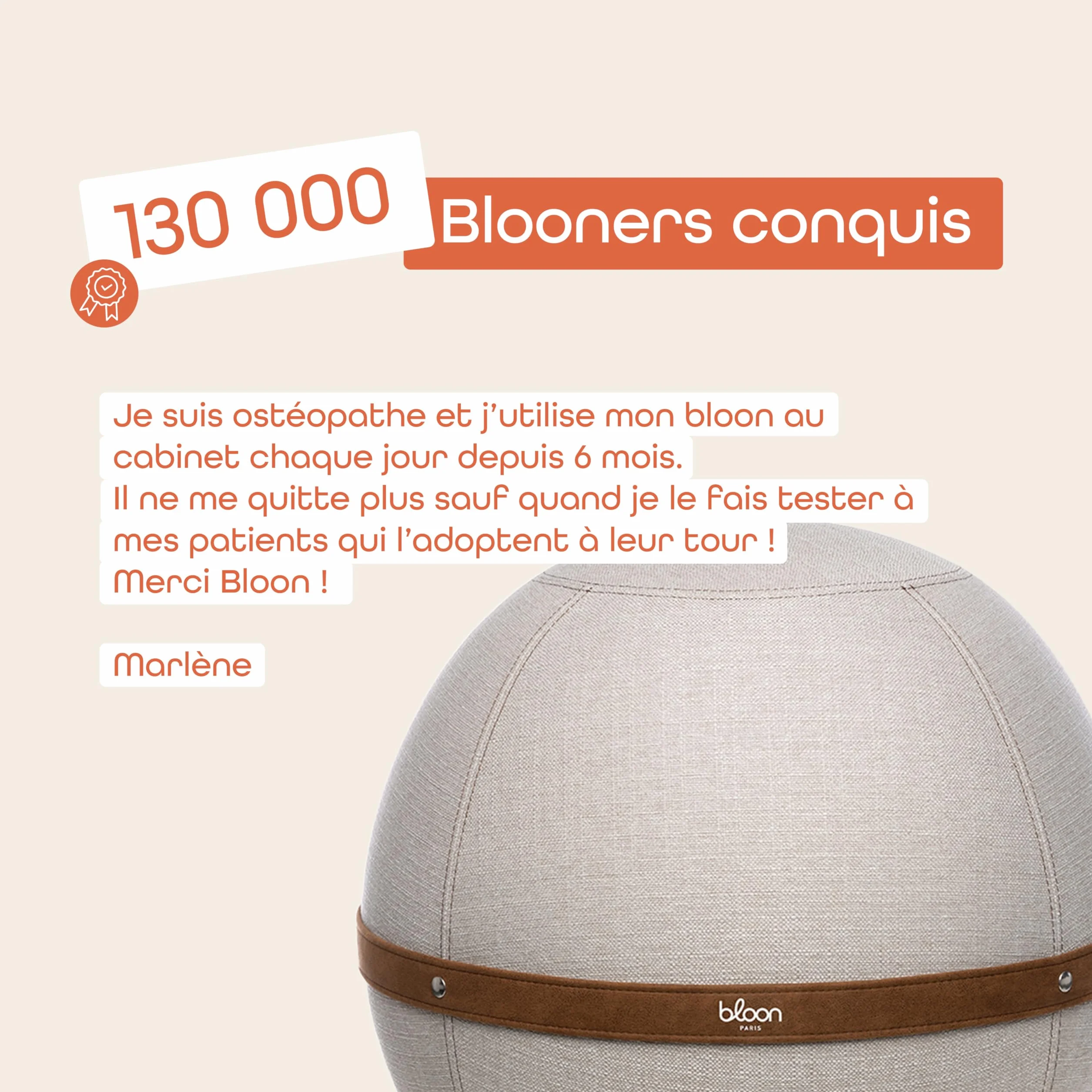 Bloon Siège Ballon Bureau Ergonomique Anti Mal de Dos 55 cm