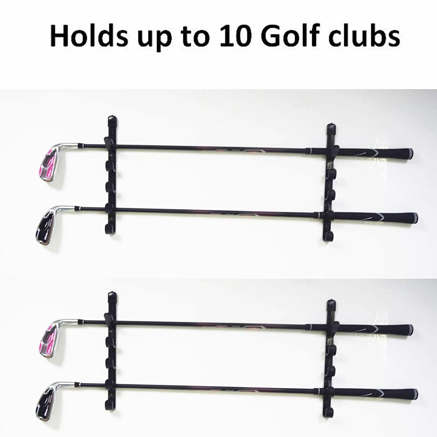 Étagère de présentation horizontale pour clubs de golf, support mural de rangement