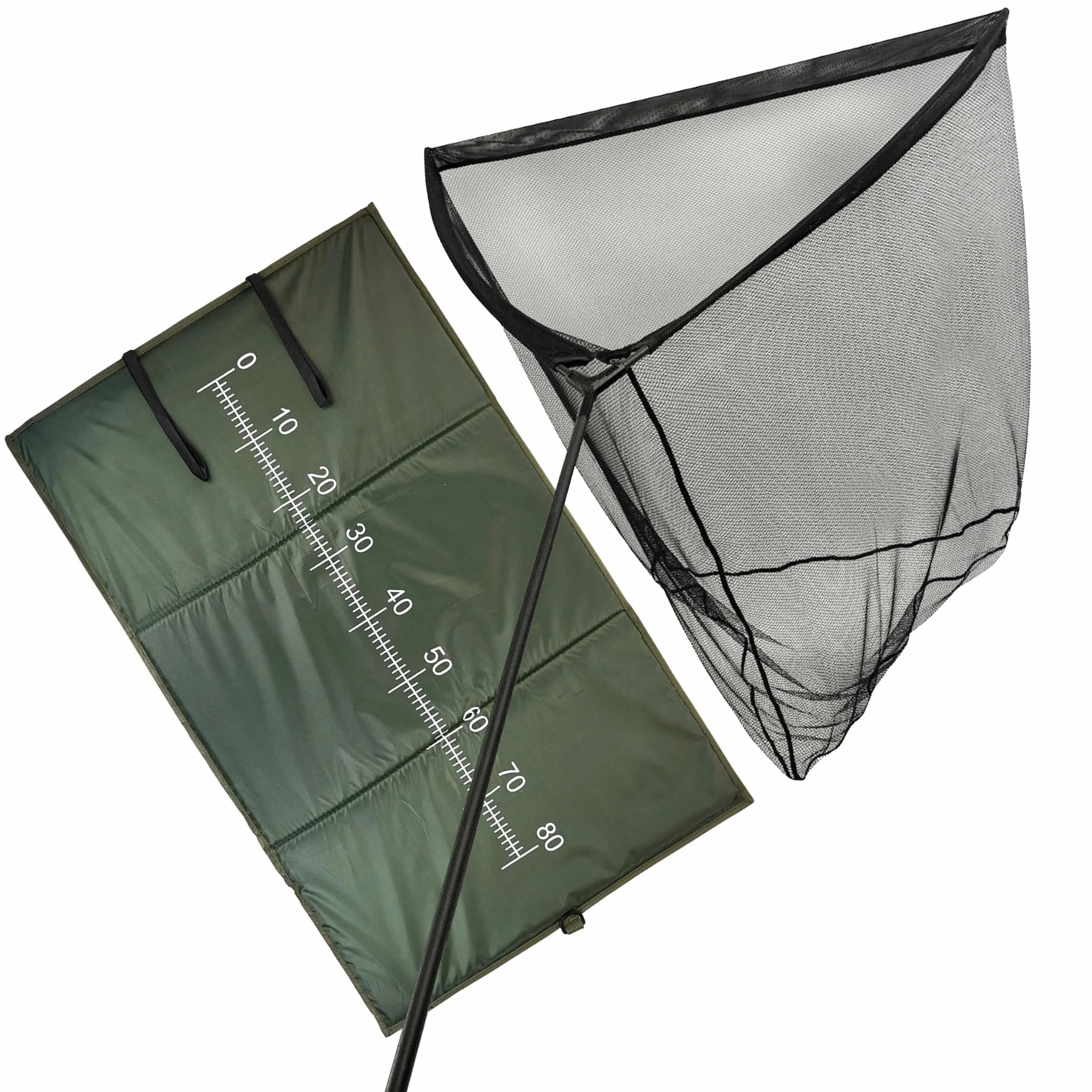 FishXpro Carp Landings Set - Filet à carpes avec tapis de ramassage - Épuisette à carpe