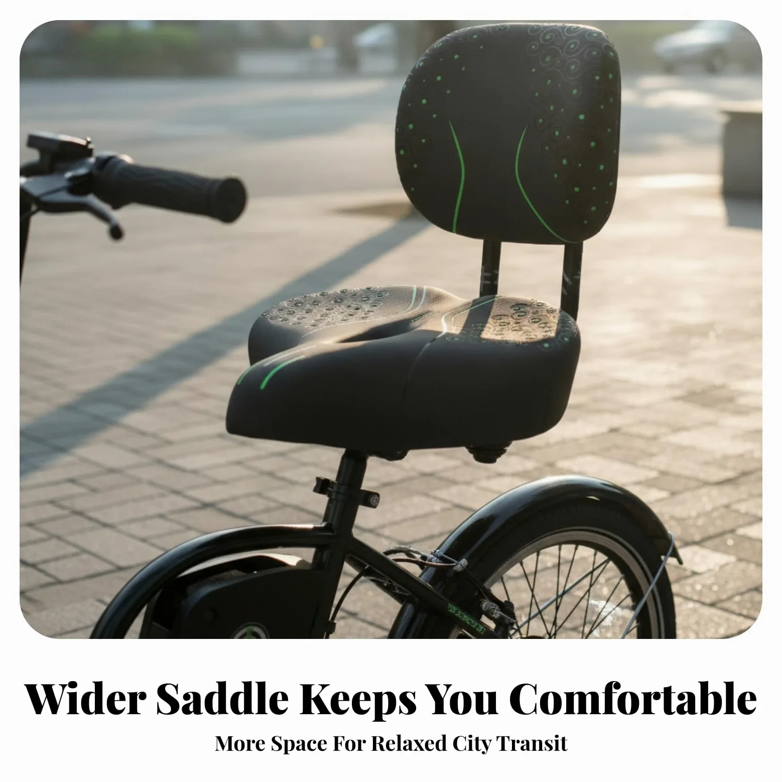 Selle Vélo Universelle Ergonomique | Robuste, Rembourrée, Selle Vélo Large, pour , Quotidien, Navetteurs