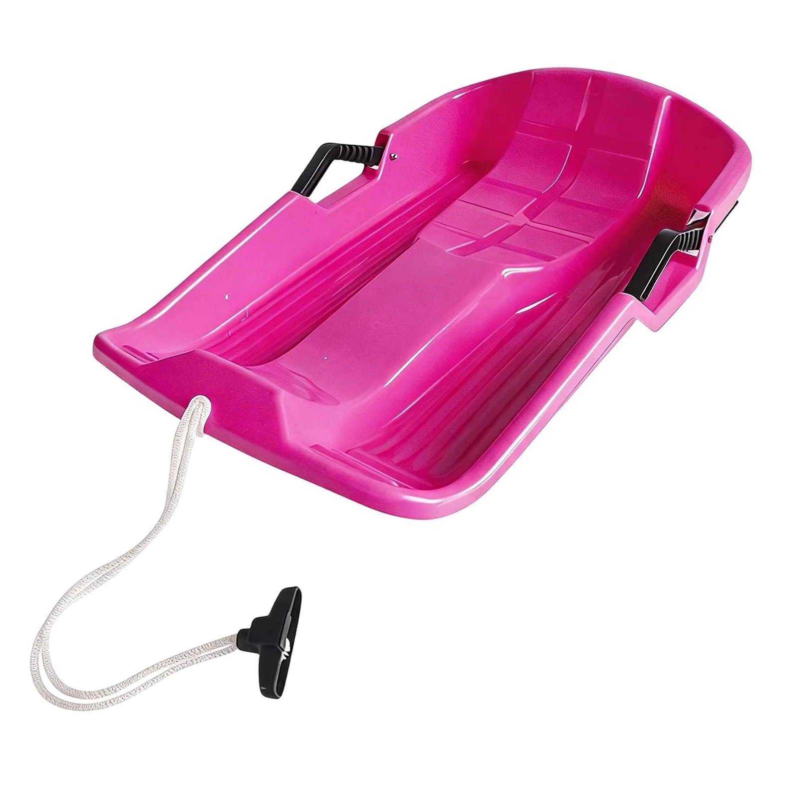 Luge De Neige pour Toboggan d'hiver 2 Places avec Corde De Traction | Luge Neige Ski Hiver Pour Plage Sable Glace Pentes Descentes Garçons Filles