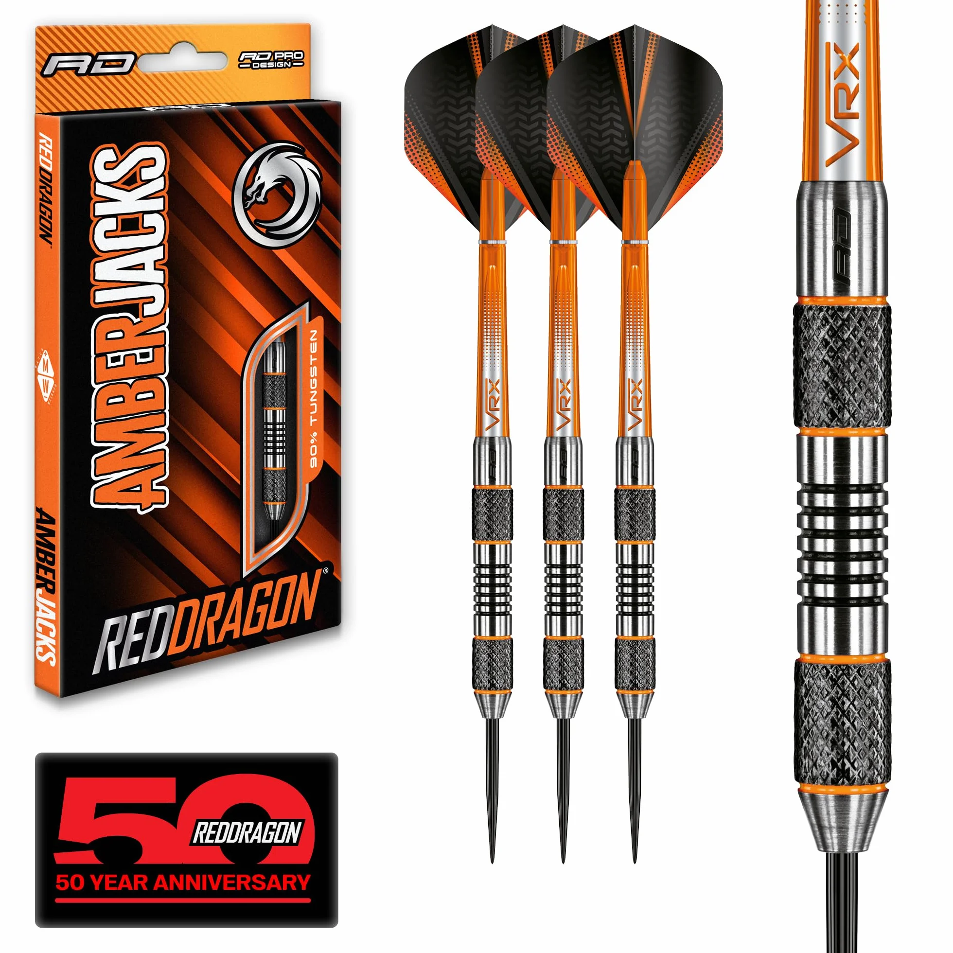 RED DRAGON Flechette Pointe Acier Amberjack 90% Tungstène 21g-25g