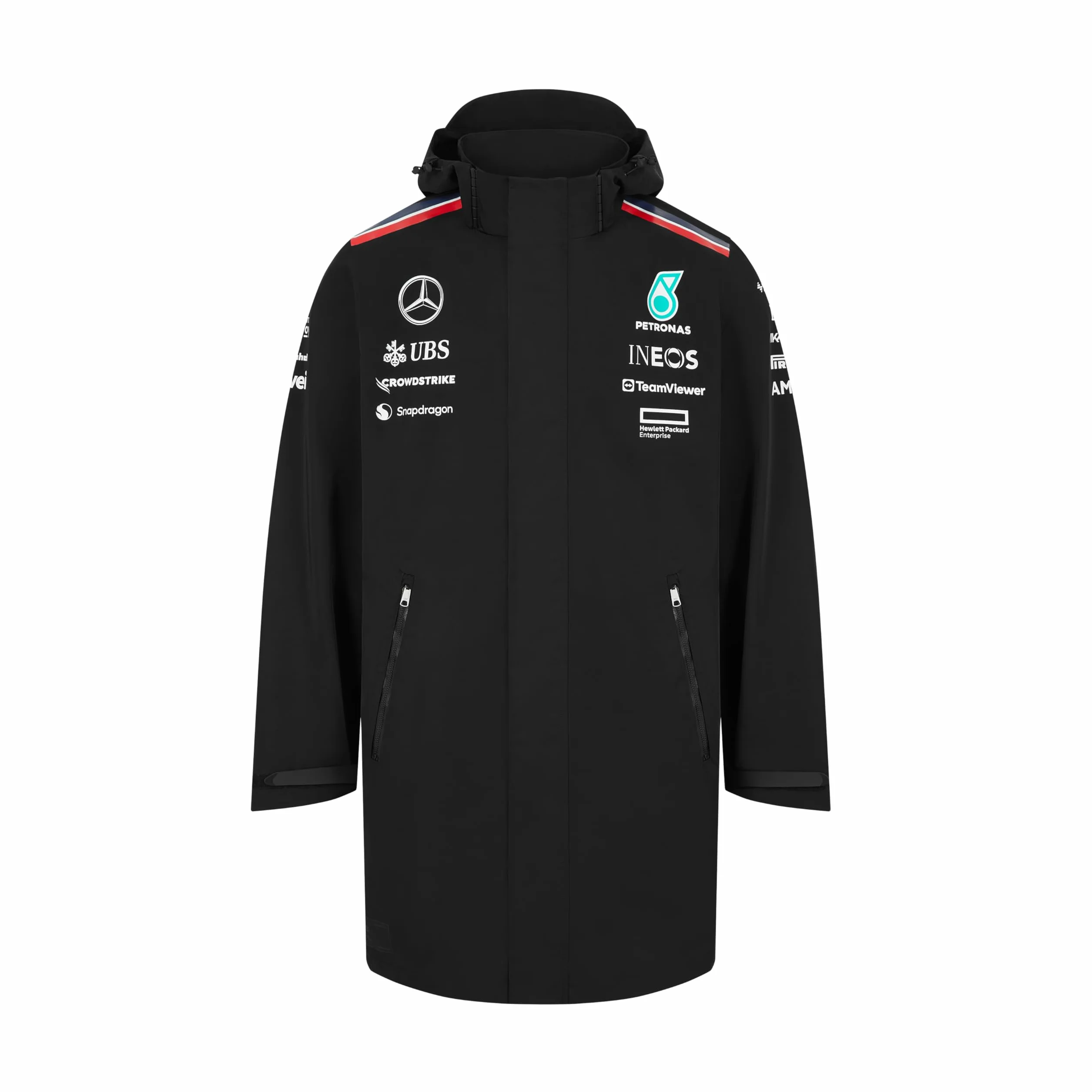 Mercedes AMG Petronas Veste de pluie F1 2024 Team Noir Taille M