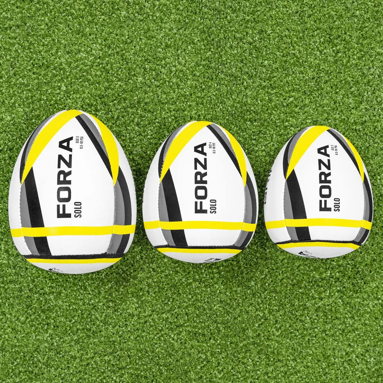 FORZA Ballon de Rebond de Rugby Tailles 3 4 5 Entraînement en Solo