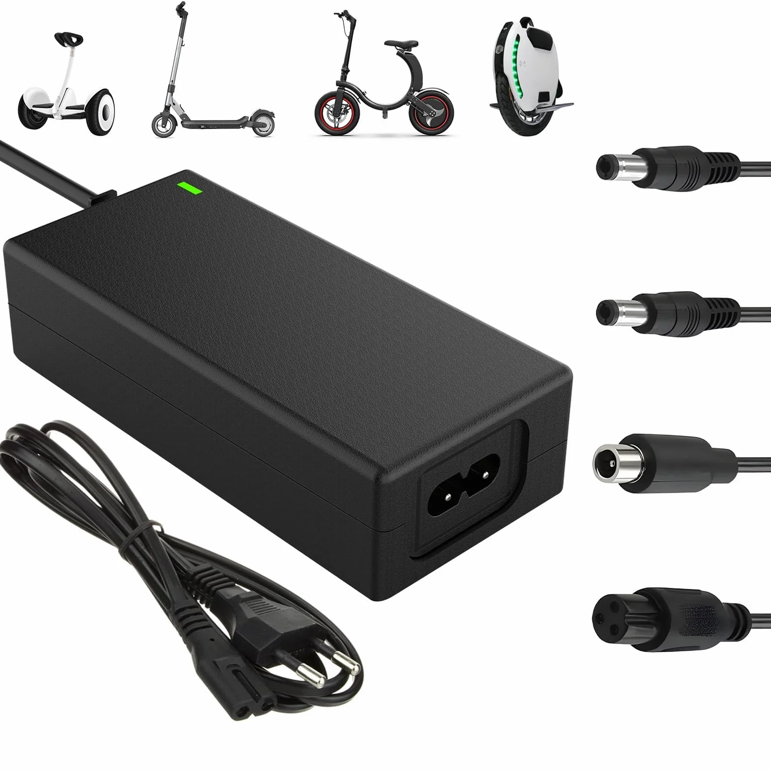 Chargeur Trotinette Electrique 42V 2A pour Hoverboard 36V Batterie Xiaomi M365 Pro 2