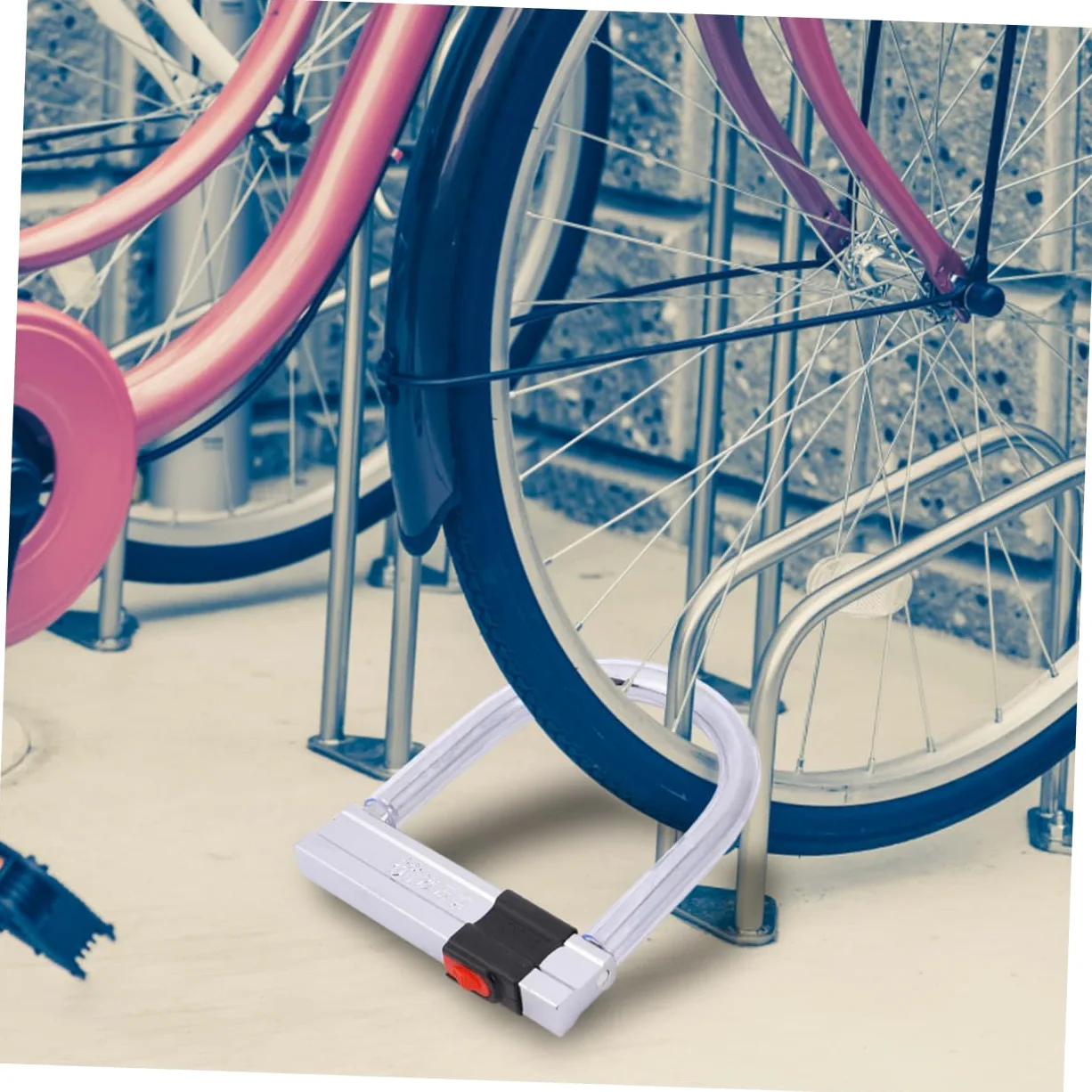 Antivol de Vélo en U, Antivol Moto, Acier Inoxydable, Résistance Hydraulique, Sécurité Renforcée pour Cyclisme et Usage Extérieur