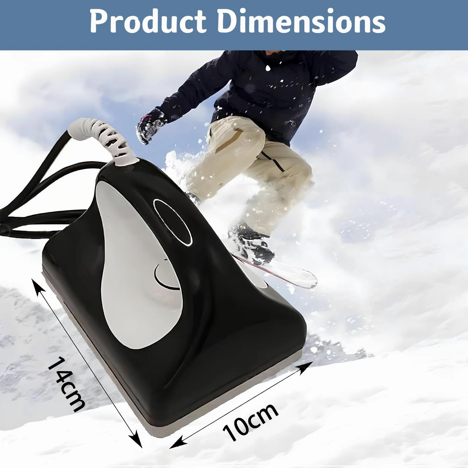 Fer à Farter Professionnel pour Skis Et Snowboards, Fer à Farter à TempéRature RéGlable pour Snowboards, pour ProtéGer Votre Snowboard