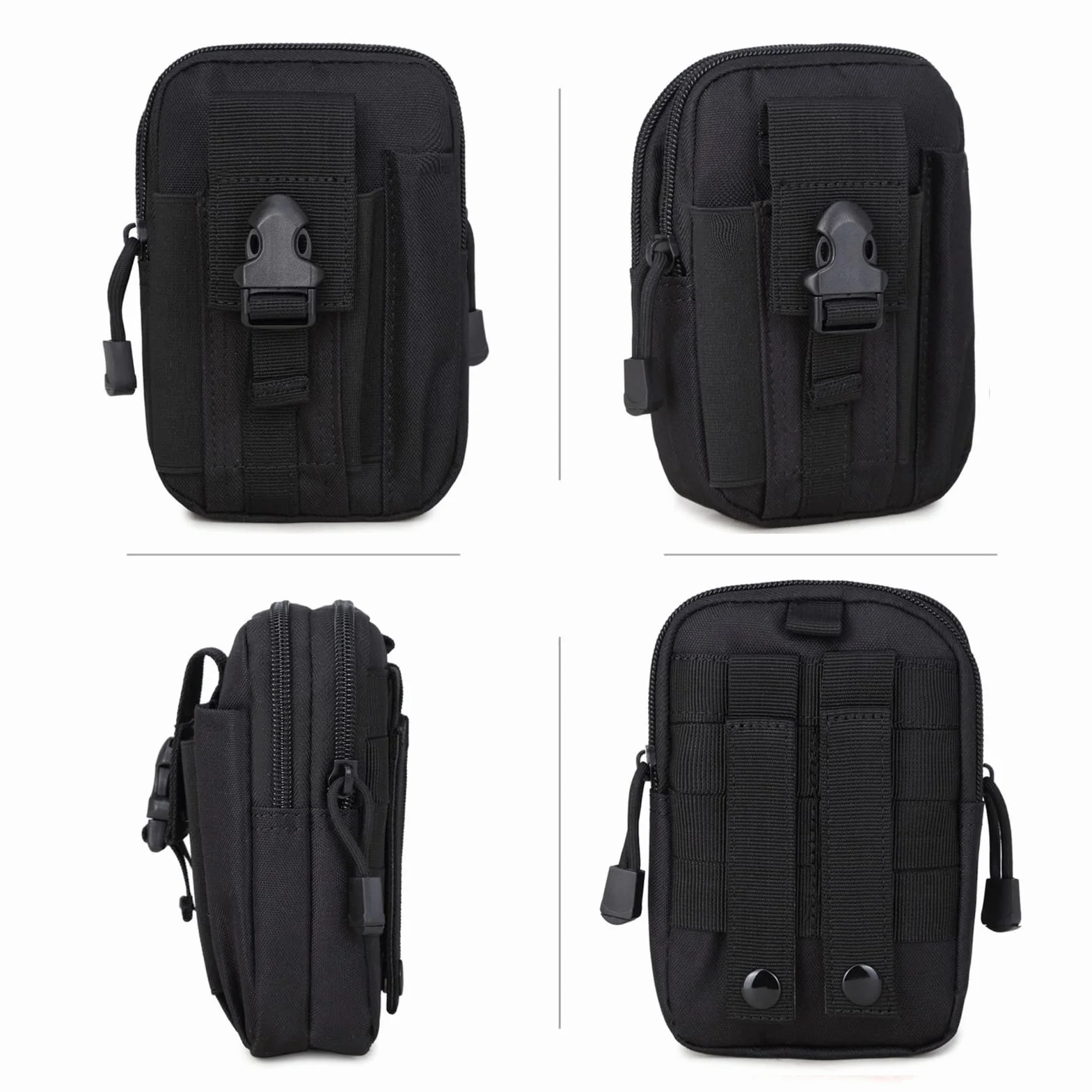 ZhaoCo Sac Tactique Ceinture Molle Nylon EDC pour Randonnée Voyage Sport Plein-air